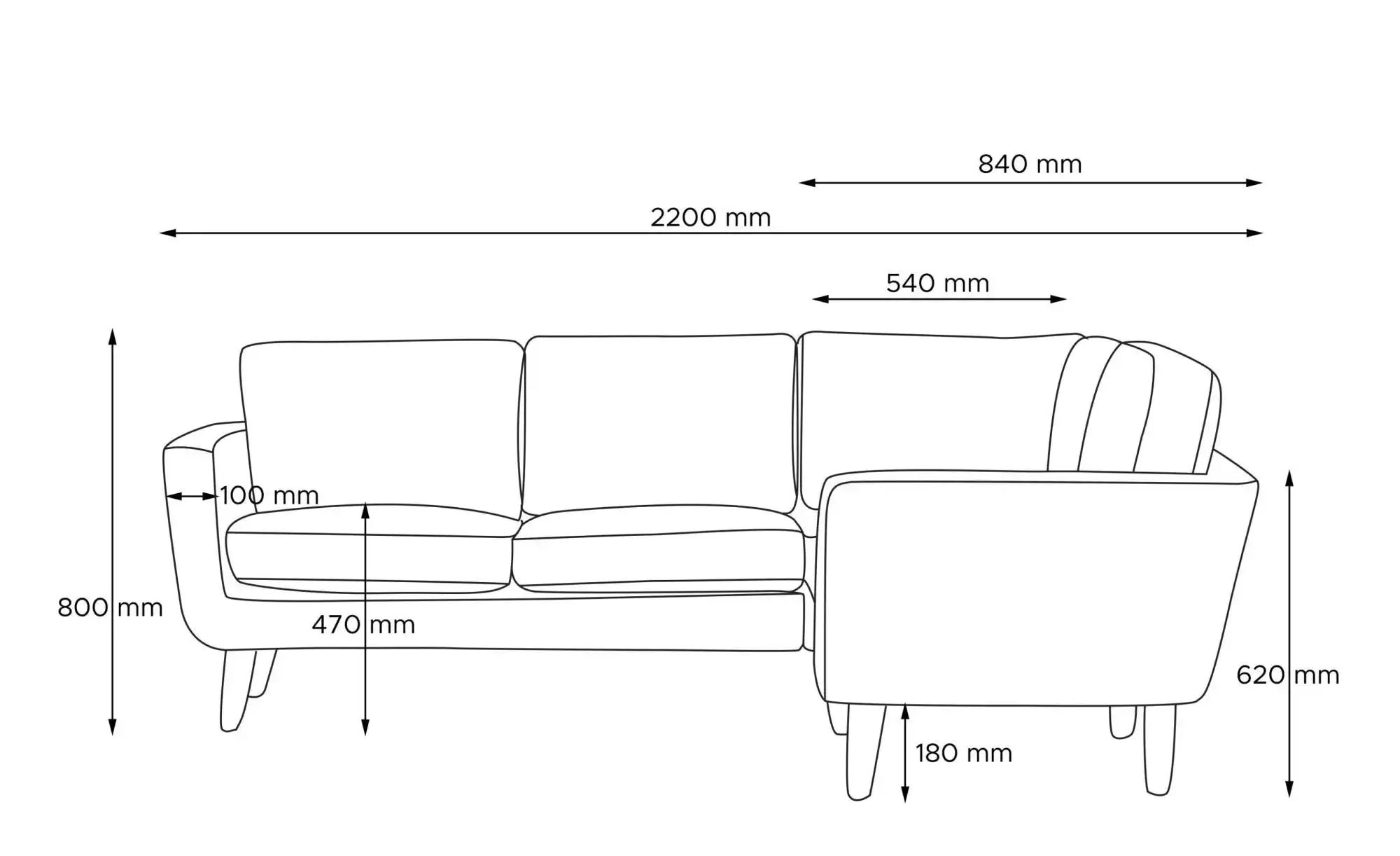 KONSIMO Ecksofa   ¦ rosa/pink ¦ Maße (cm): B: 220 H: 80 Polstermöbel > Sofa günstig online kaufen