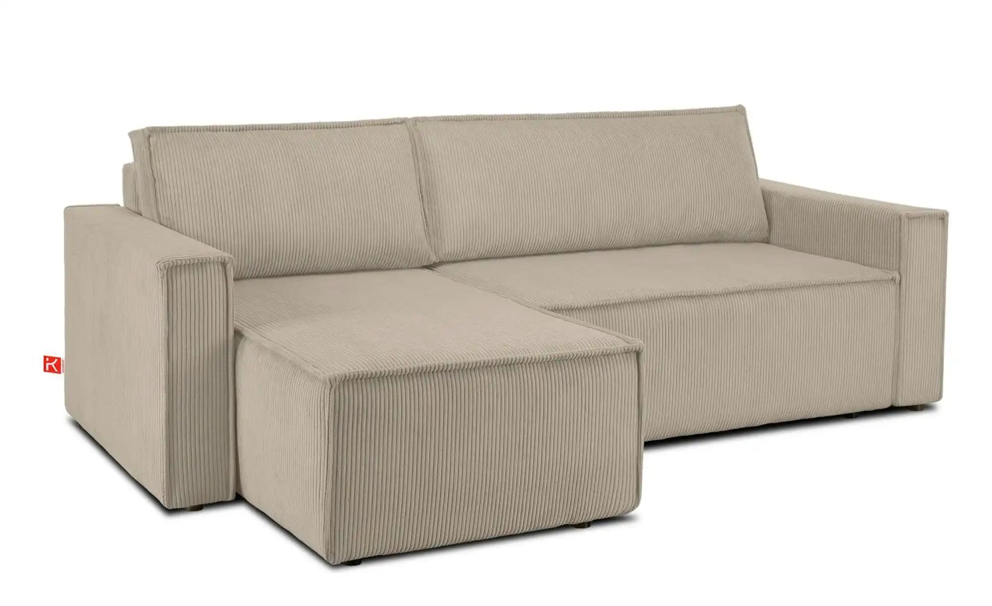 KONSIMO Ecksofa   ¦ beige ¦ Maße (cm): B: 246 H: 89 Polstermöbel > Sofas > günstig online kaufen