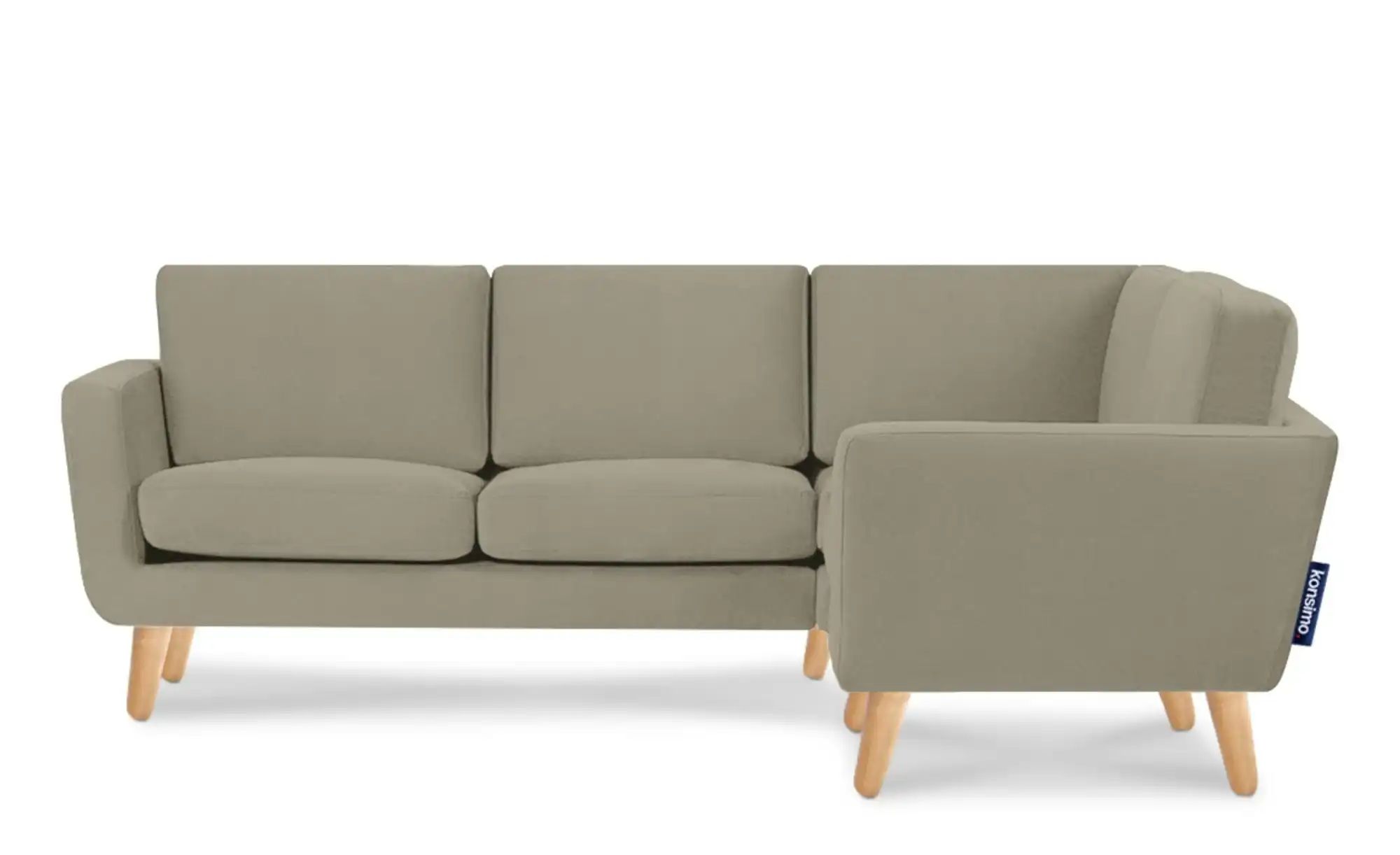 KONSIMO Ecksofa  Tagio ¦ beige ¦ Maße (cm): B: 220 H: 80 Polstermöbel > Sof günstig online kaufen