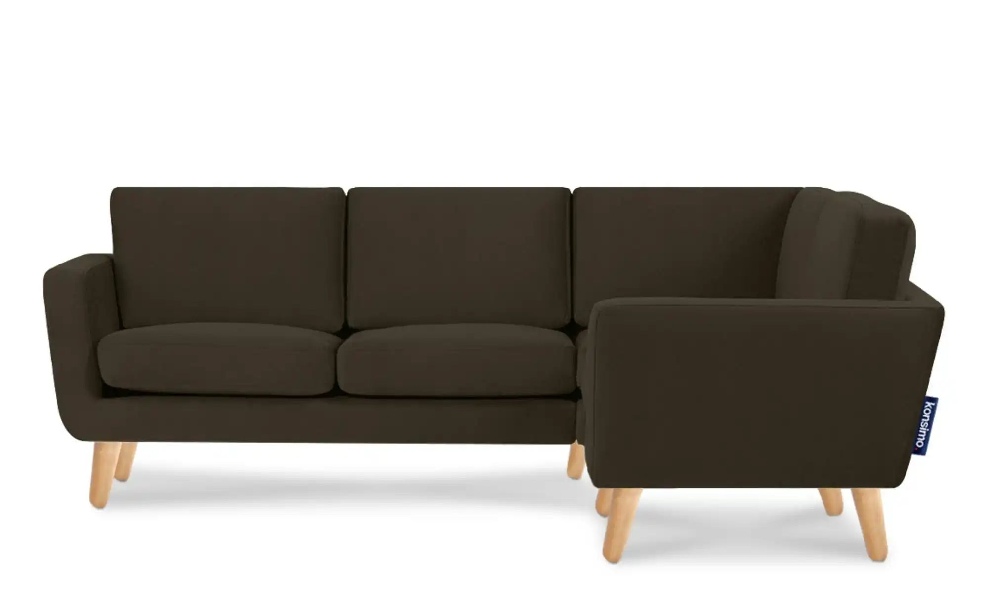 KONSIMO Ecksofa  Tagio ¦ braun ¦ Maße (cm): B: 220 H: 80 Polstermöbel > Sof günstig online kaufen