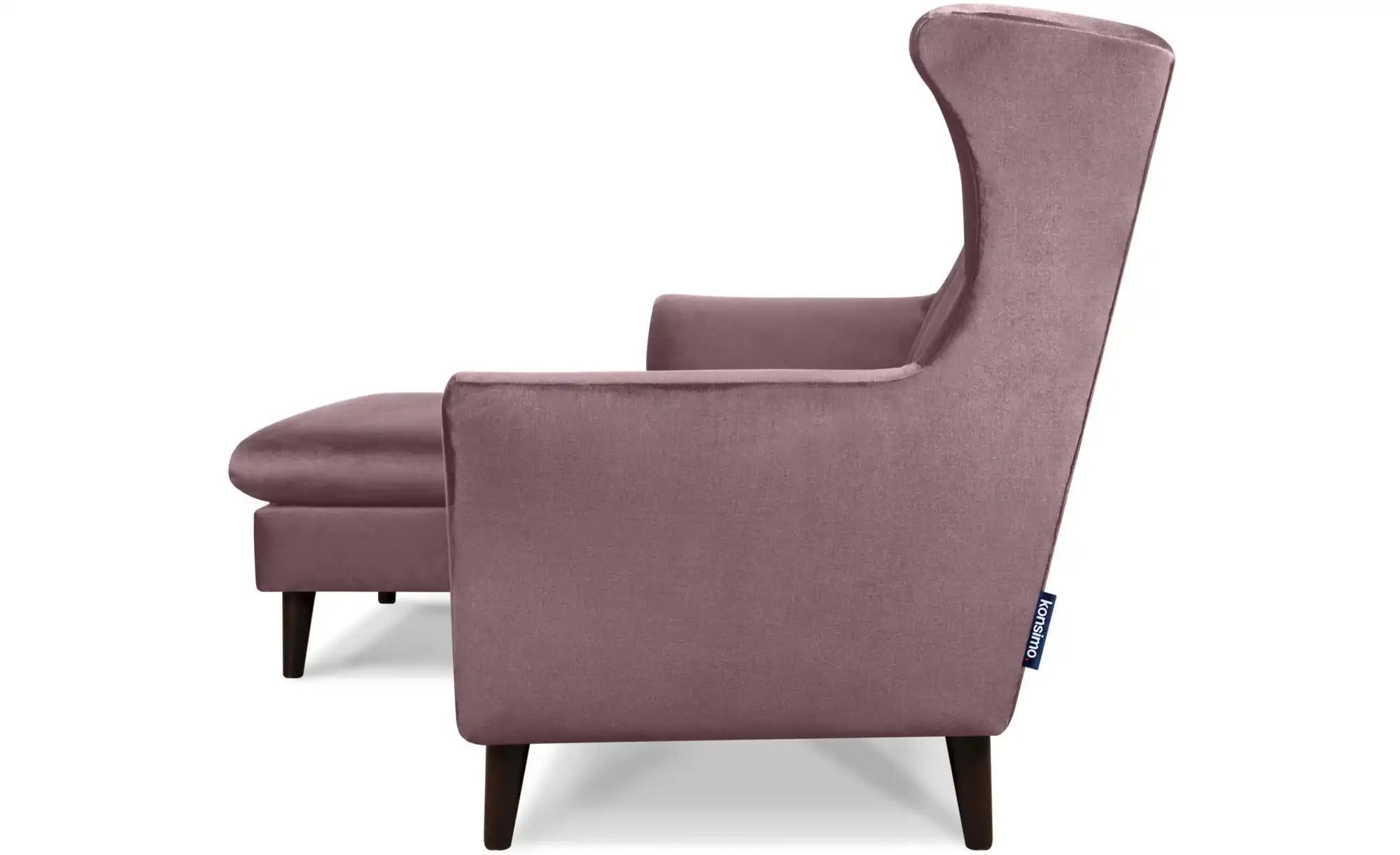 KONSIMO Ecksofa   ¦ rosa/pink ¦ Maße (cm): B: 225 H: 105 Polstermöbel > Sof günstig online kaufen