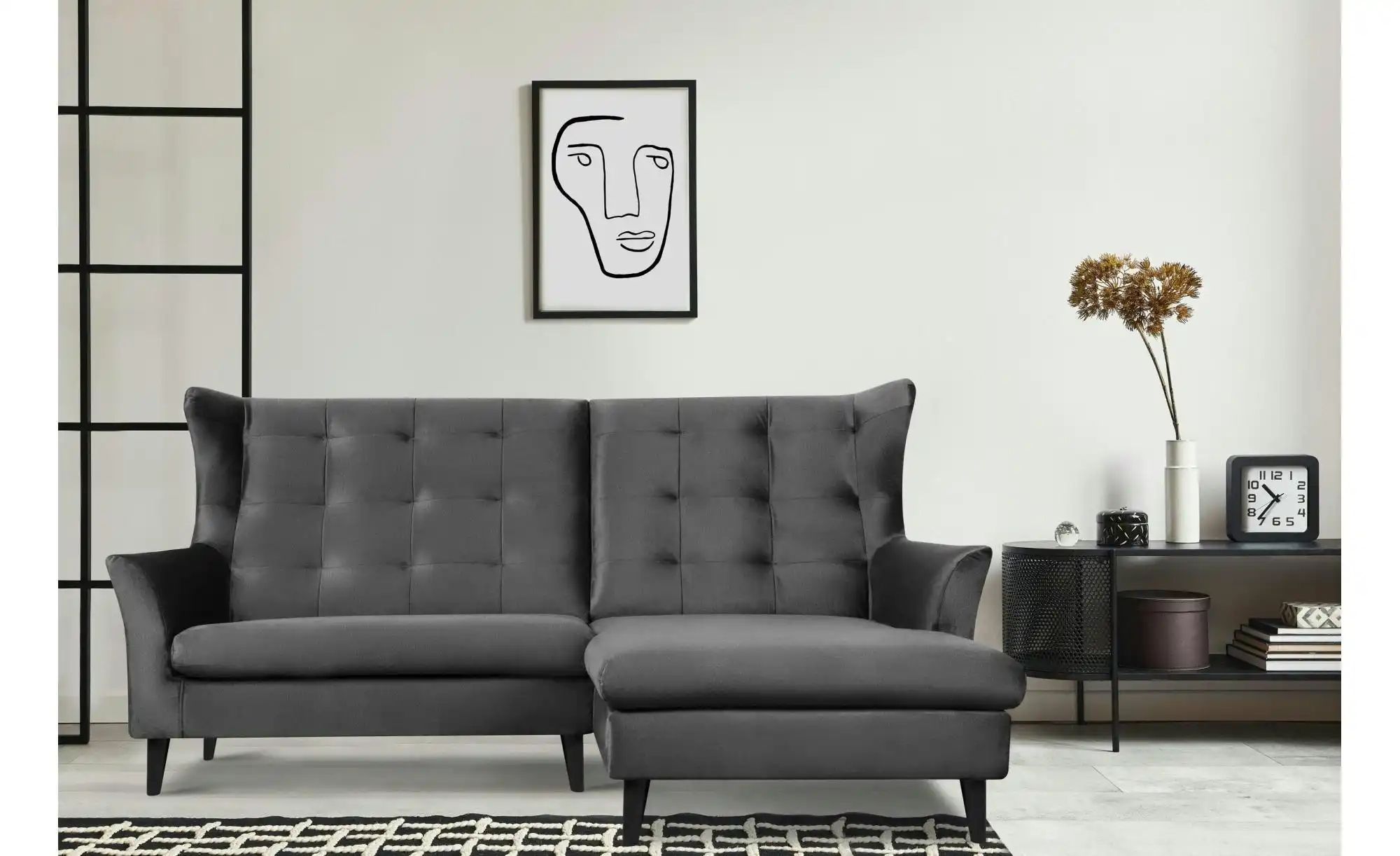 KONSIMO Ecksofa   ¦ grau ¦ Maße (cm): B: 225 H: 105 Polstermöbel > Sofas > günstig online kaufen