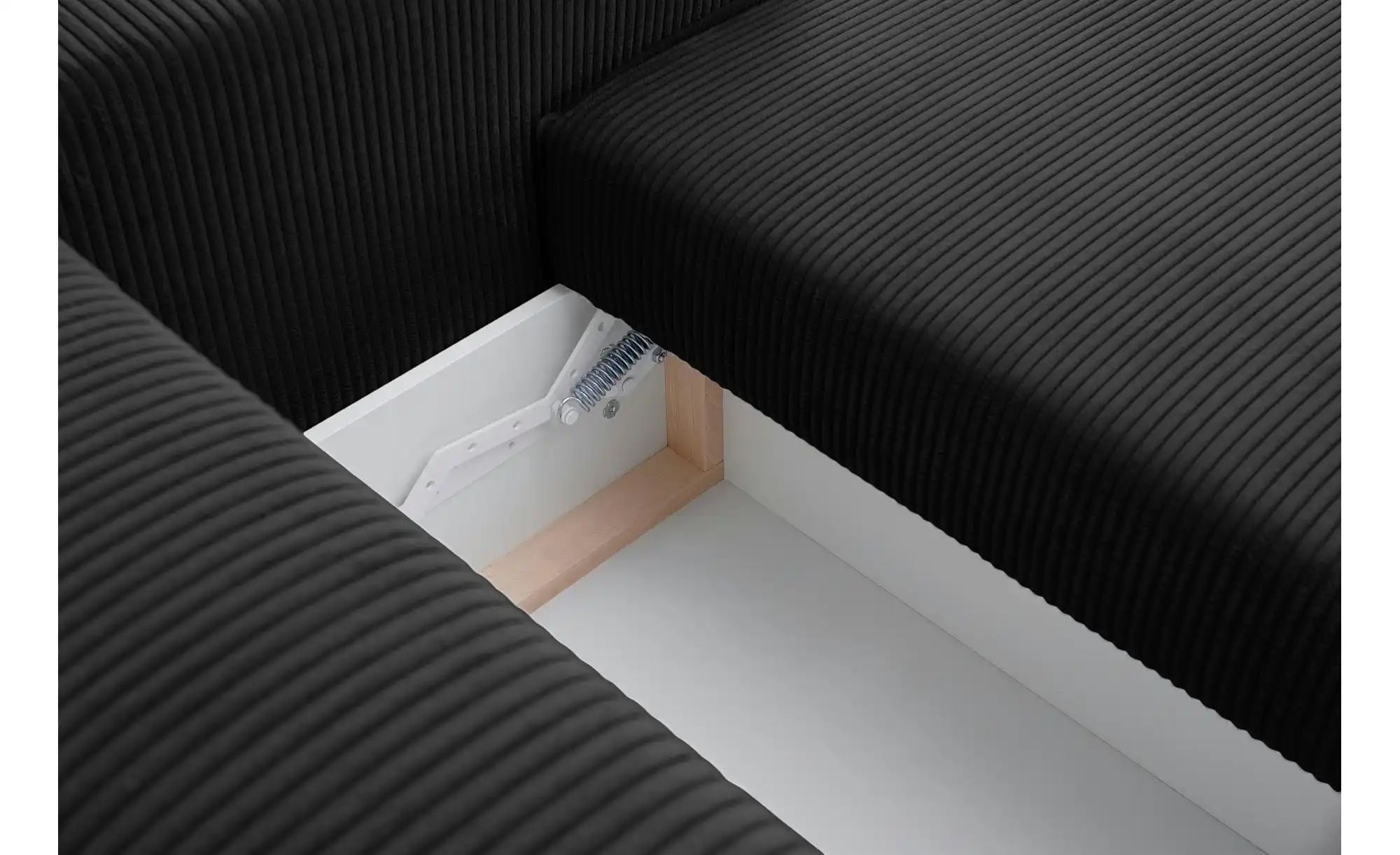 Thumbnail - KONSIMO Ecksofa  Napi ¦ schwarz ¦ Maße (cm): B: 262 H: 89 Polstermöbel > Sofas > 3-Sitzer - Höffner