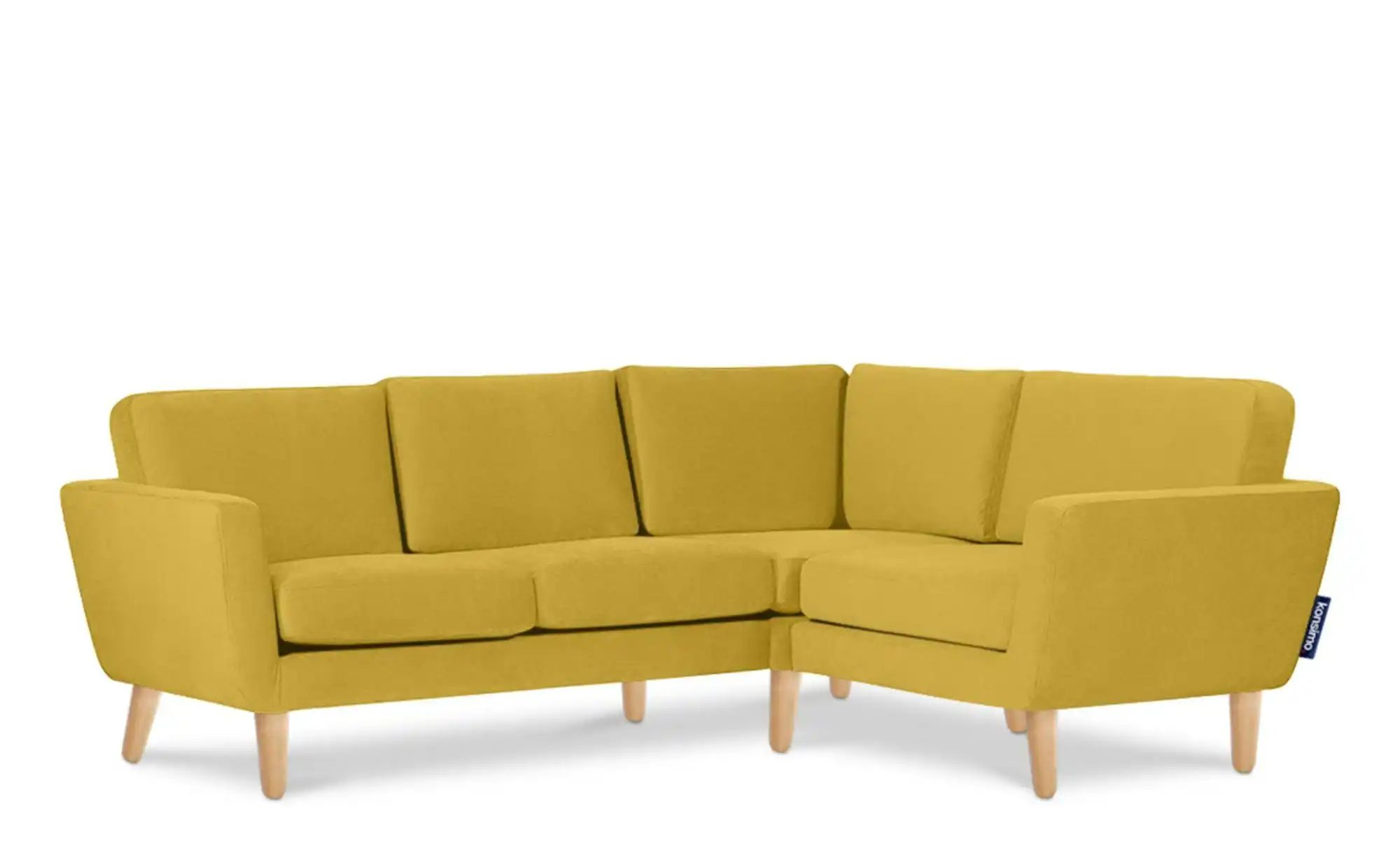 KONSIMO Ecksofa  Tagio ¦ gelb ¦ Maße (cm): B: 220 H: 80 Polstermöbel > Sofa günstig online kaufen