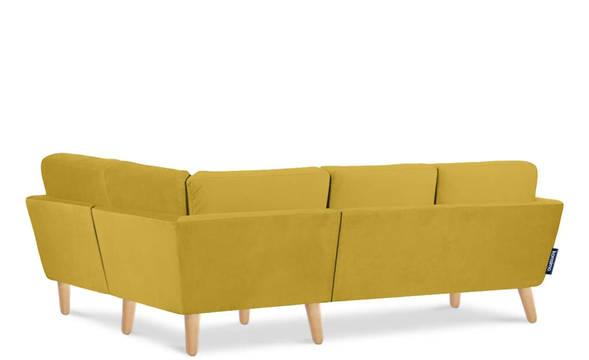 Thumbnail - KONSIMO Ecksofa  Tagio ¦ gelb ¦ Maße (cm): B: 220 H: 80 Polstermöbel > Sofas > Ecksofas - Höffner