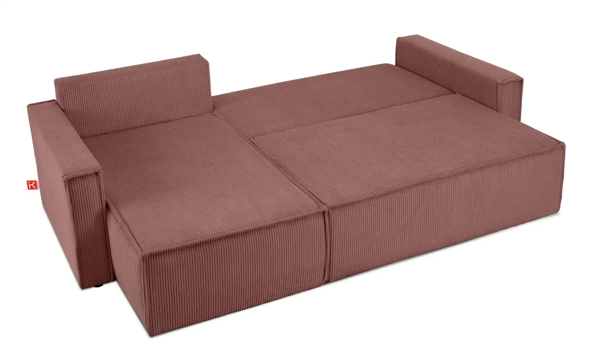 KONSIMO Ecksofa   ¦ rosa/pink ¦ Maße (cm): B: 246 H: 89 Polstermöbel > Sofa günstig online kaufen