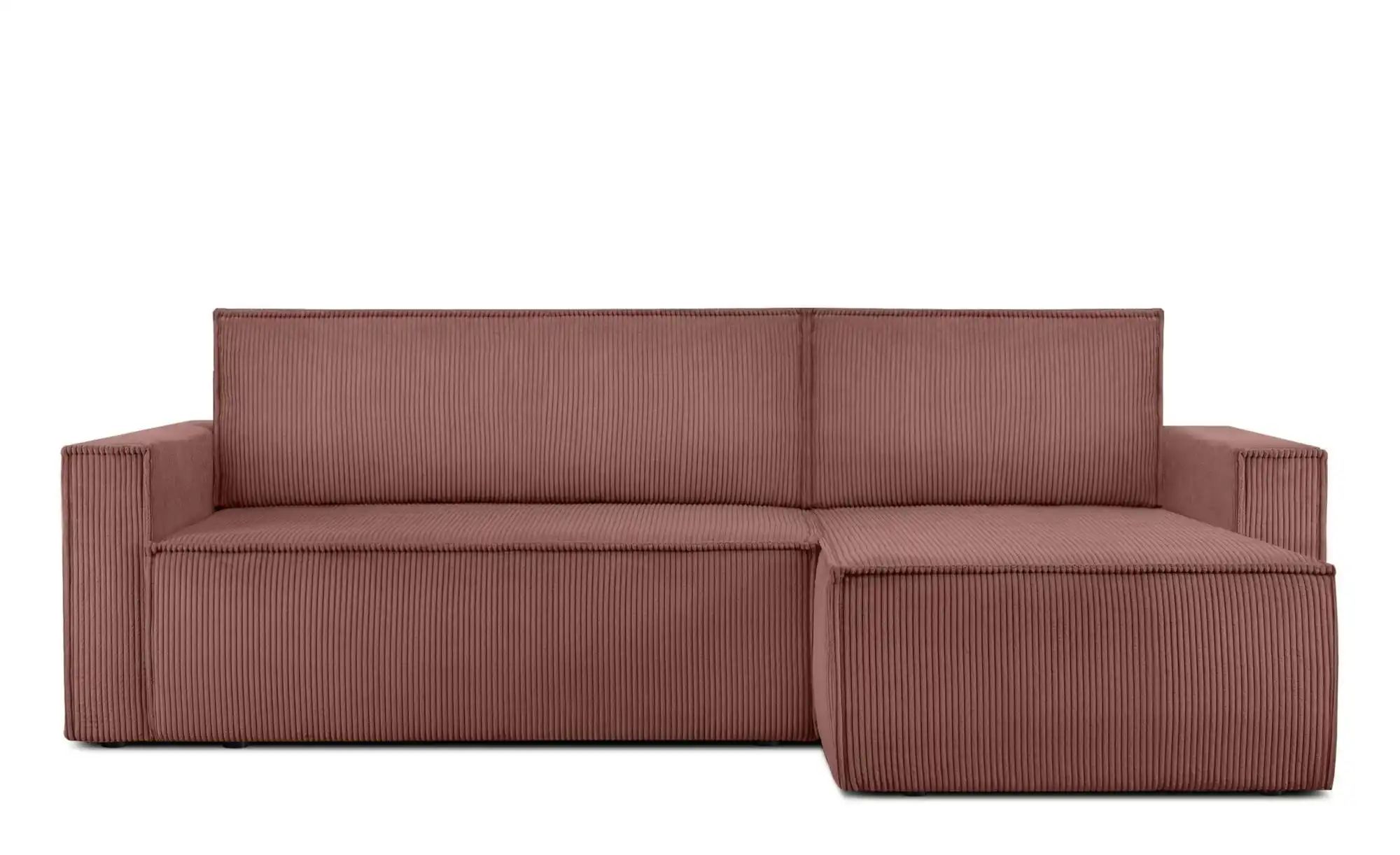 KONSIMO Ecksofa   ¦ rosa/pink ¦ Maße (cm): B: 246 H: 89 Polstermöbel > Sofa günstig online kaufen