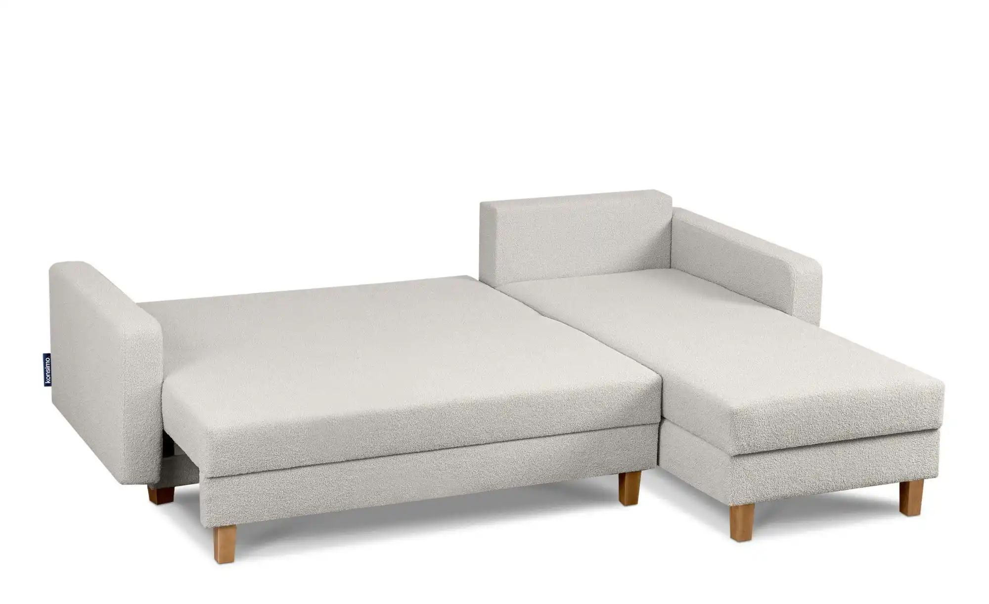 KONSIMO Ecksofa   ¦ weiß ¦ Maße (cm): B: 240 H: 75 Polstermöbel > Sofas > E günstig online kaufen