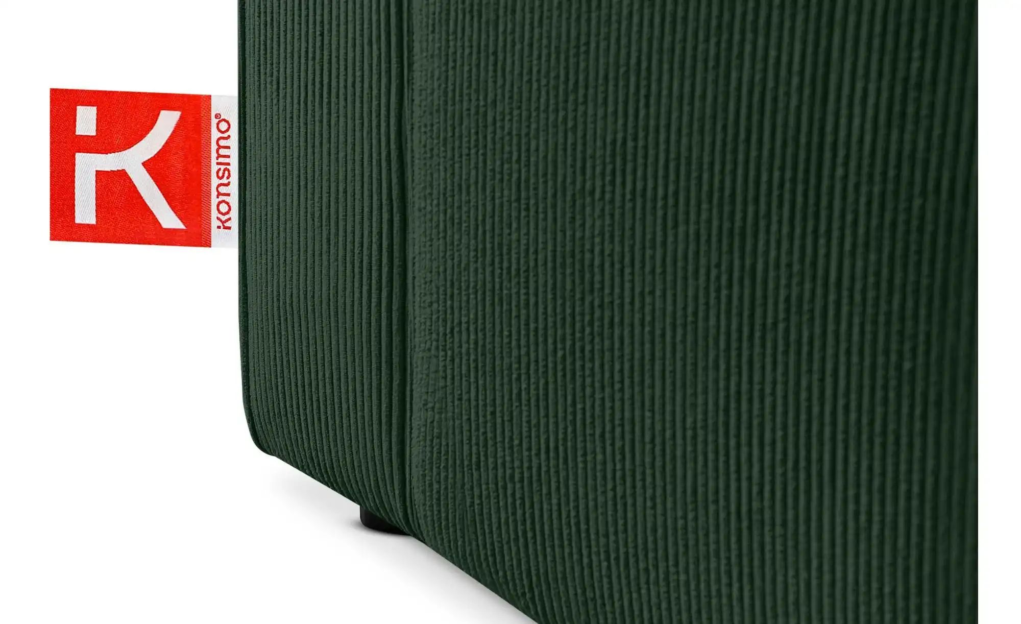 Thumbnail - KONSIMO Ecksofa Napi ¦ grün ¦ Maße (cm): B: 246 H: 89 Polstermöbel > Sofas > 3-Sitzer - Höffner