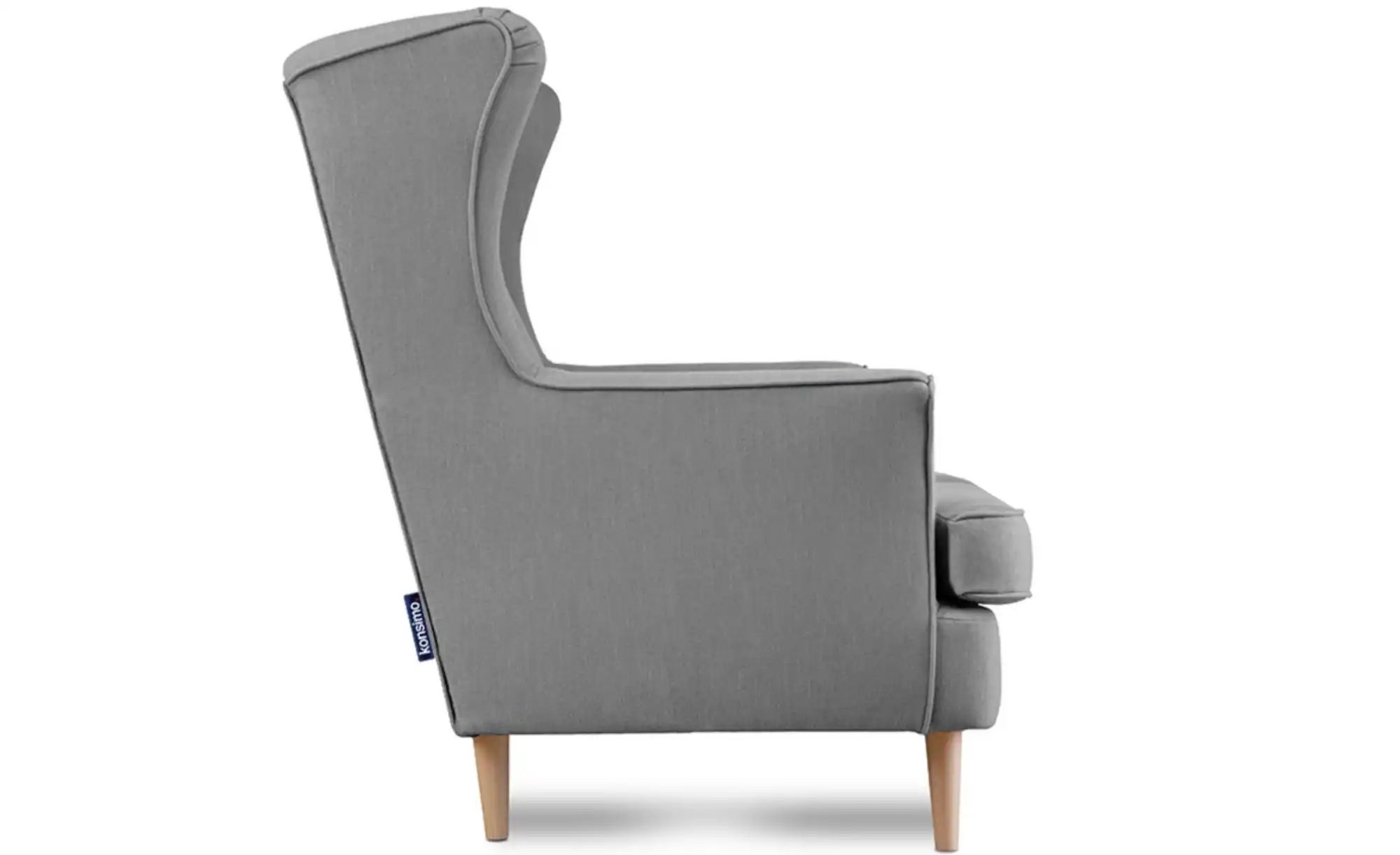 KONSIMO Einzelsofa   ¦ grau ¦ Maße (cm): B: 136 H: 106 Polstermöbel > Sofas günstig online kaufen