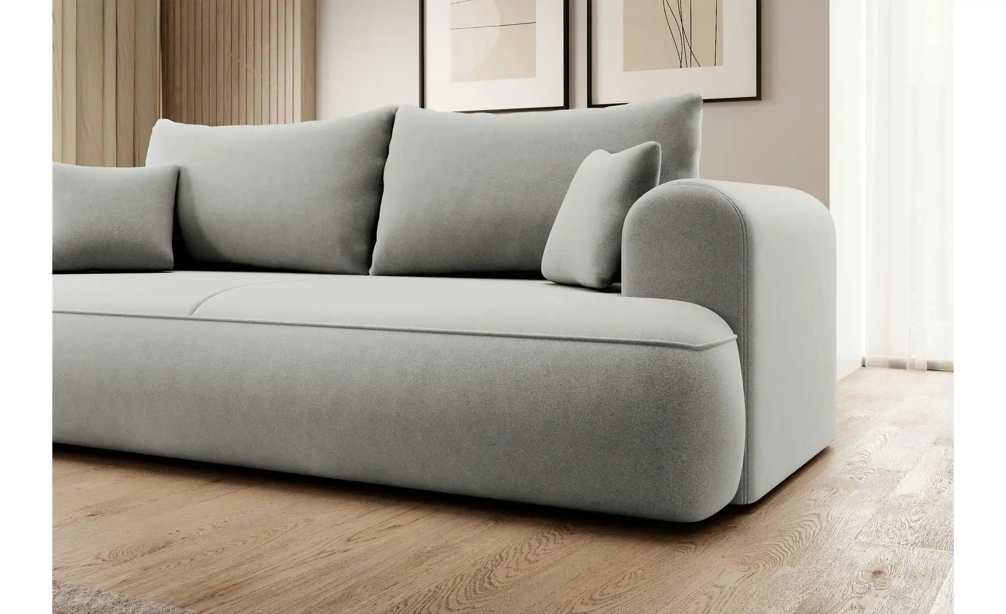 Einzelsofa  Ovo ¦ grau ¦ Maße (cm): B: 250 H: 92 Polstermöbel > Sofas > 3-S günstig online kaufen