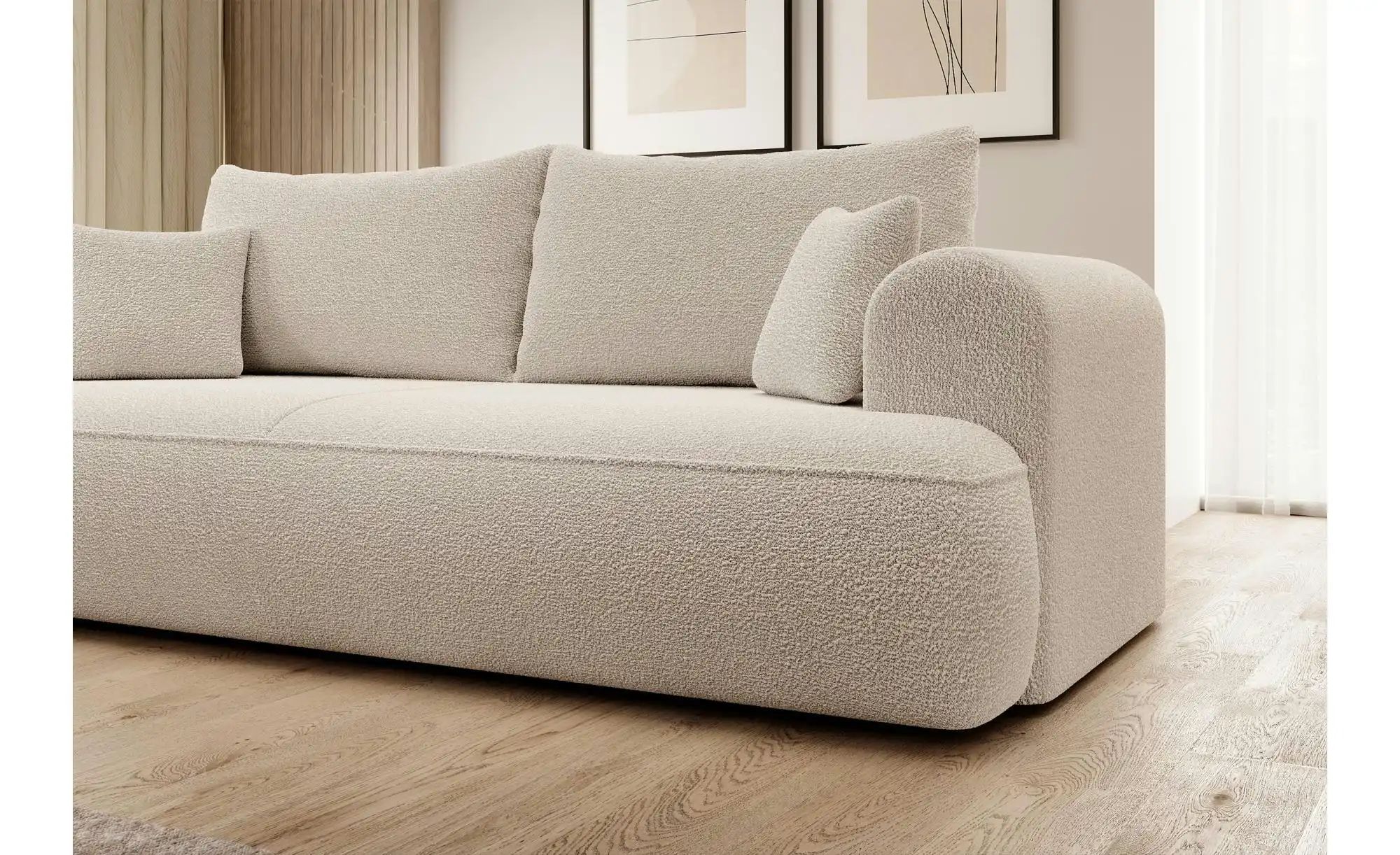 Einzelsofa  Ovo ¦ beige ¦ Maße (cm): B: 250 H: 92 Polstermöbel > Sofas > 3- günstig online kaufen