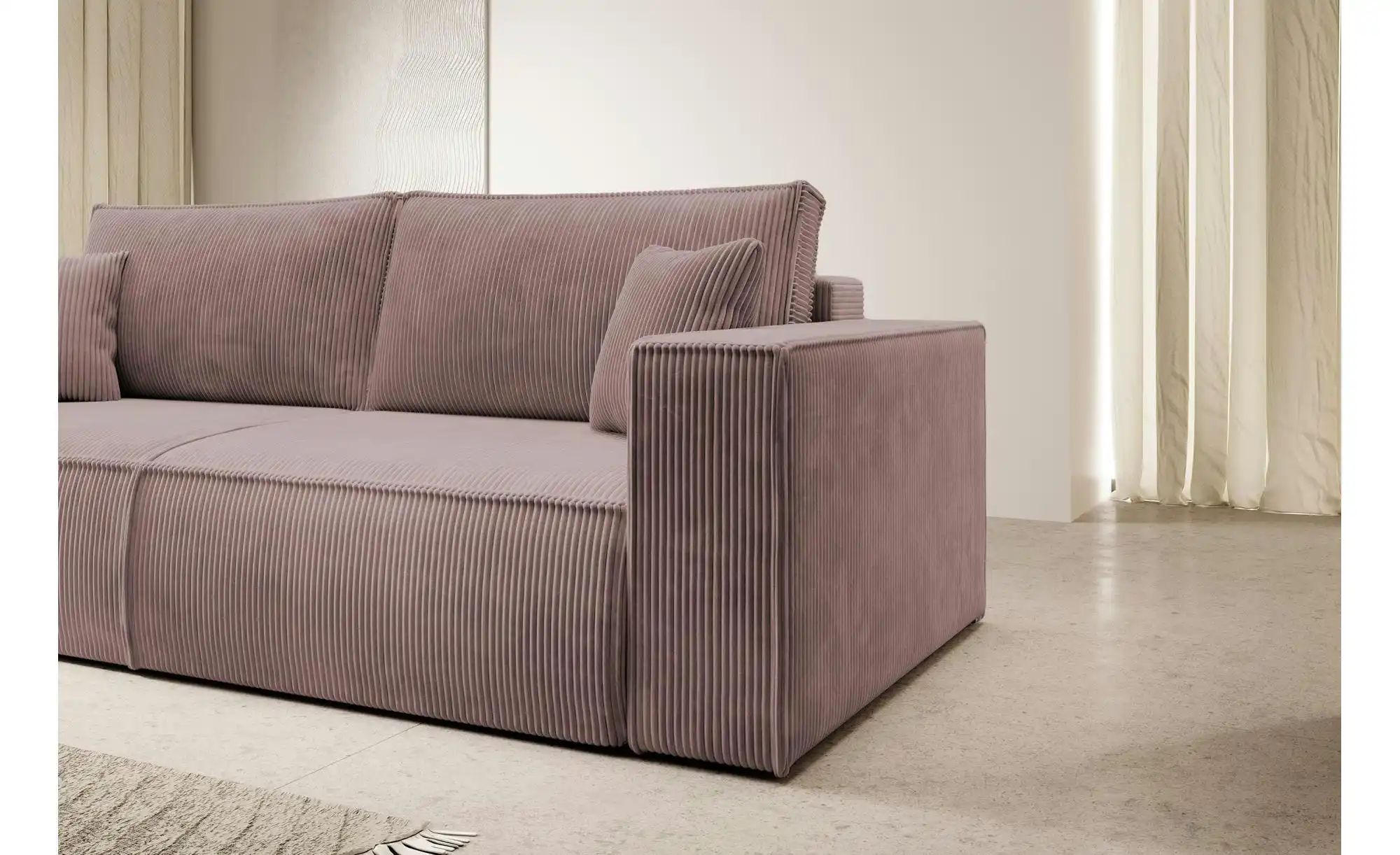 Selsey Einzelsofa mit Schlaffunktion Farese ¦ rosa/pink ¦ Maße (cm): B: 257 günstig online kaufen