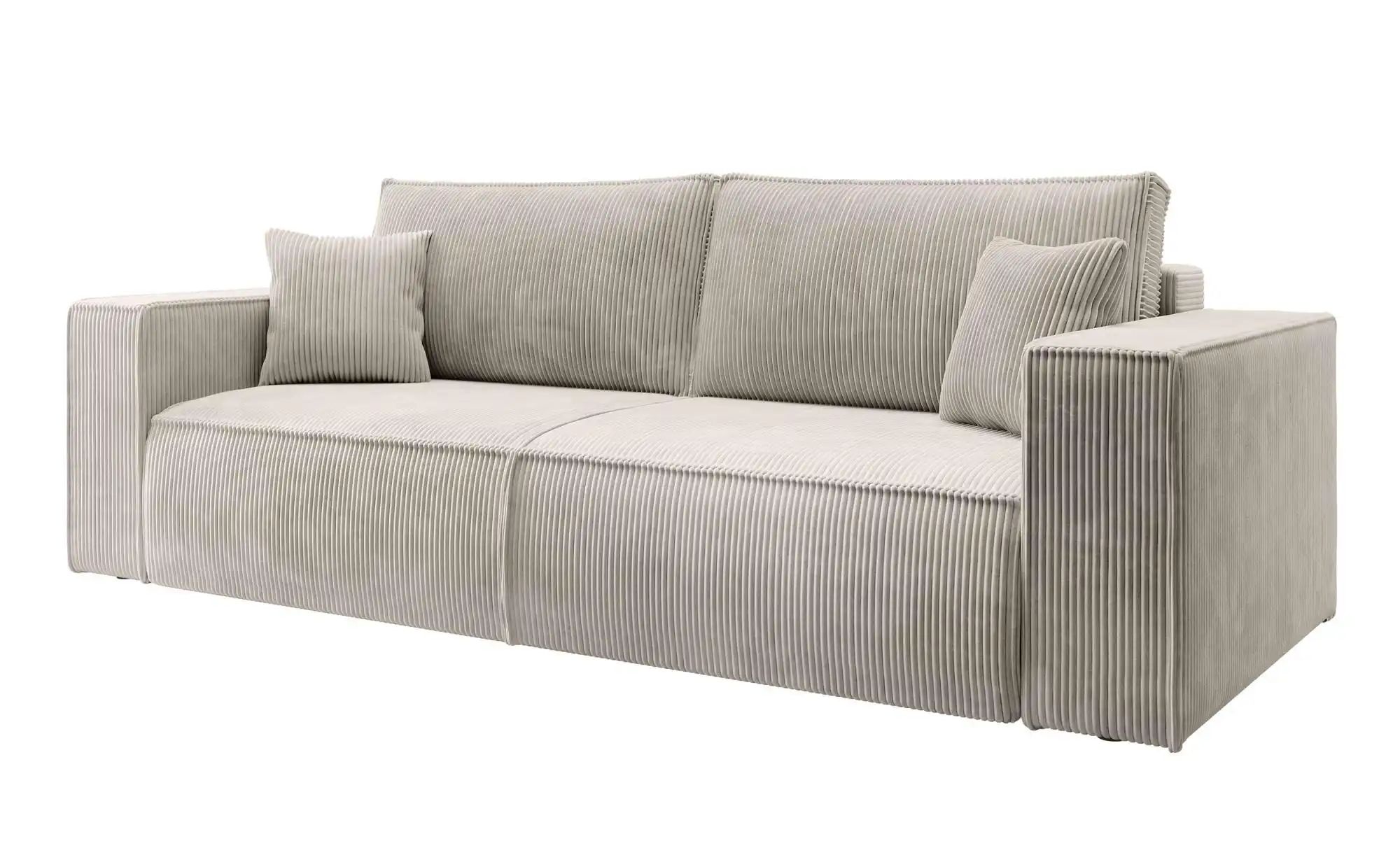 Thumbnail - Einzelsofa mit Schlaffunktion Farese ¦ creme ¦ Maße (cm): B: 257 H: 85 Polstermöbel > Sofas > 3-Sitzer - Höffner
