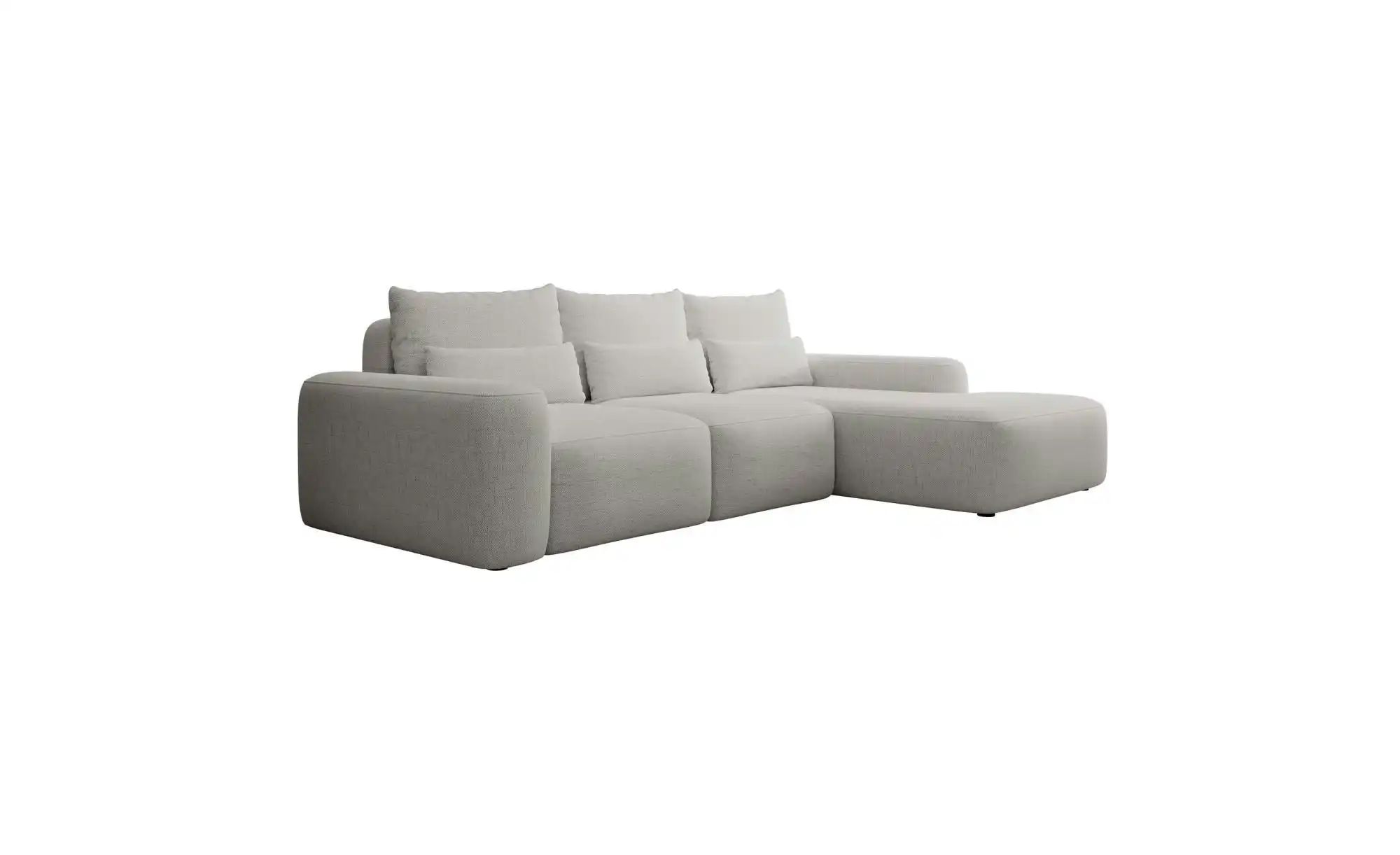 Ecksofa  Carnos ¦ grau ¦ Maße (cm): B: 264 H: 82 Polstermöbel > Sofas > Eck günstig online kaufen