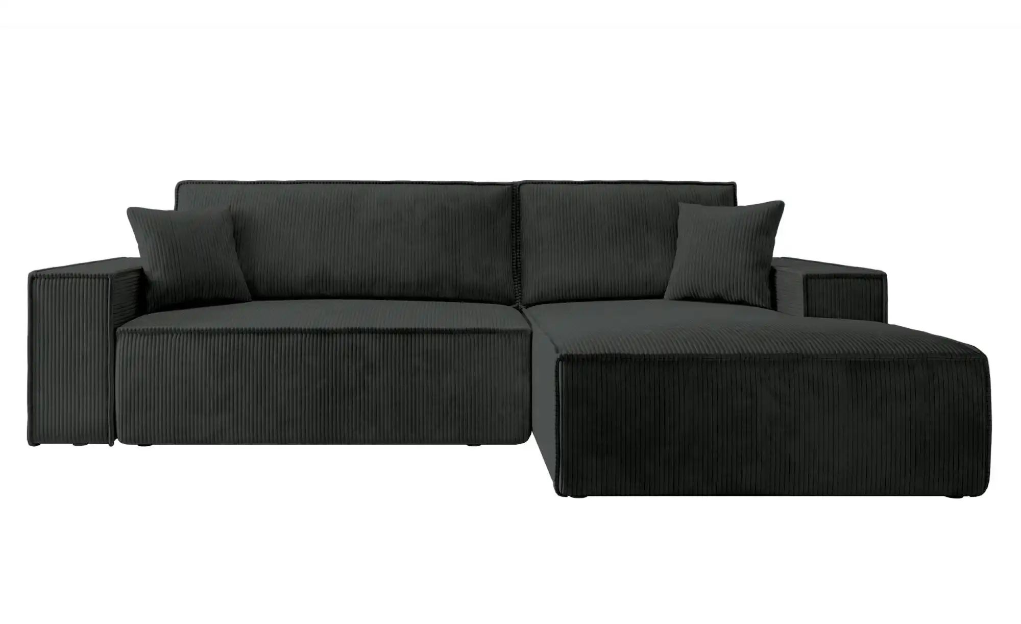Selsey Ecksofa mit Schlaffunktion Farese  ¦ schwarz ¦ Maße (cm): B: 267 H: günstig online kaufen