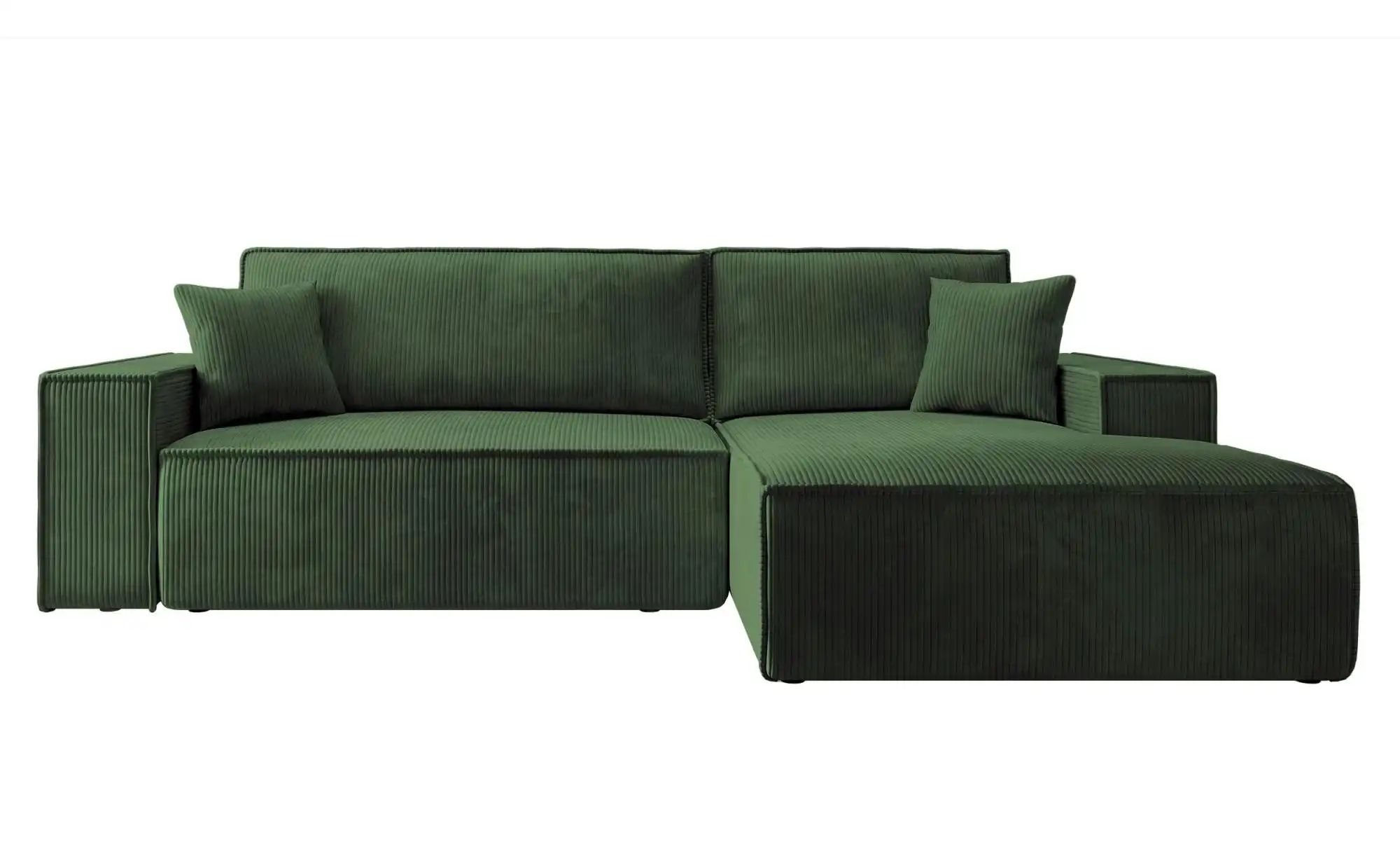 Ecksofa mit Schlaffunktion Farese  ¦ grün ¦ Maße (cm): B: 267 H: 85 Polster günstig online kaufen