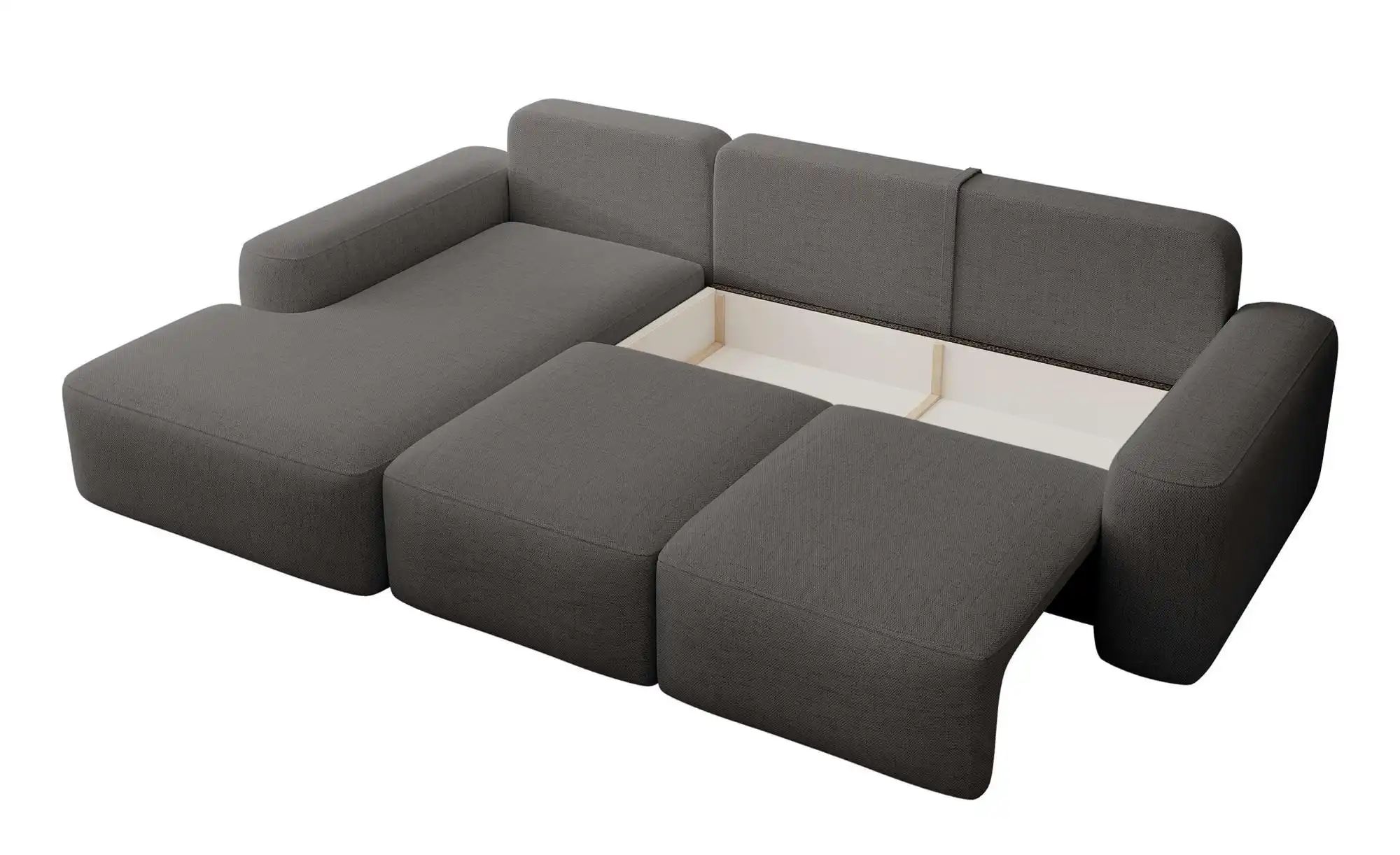 Ecksofa  Carnos ¦ grau ¦ Maße (cm): B: 264 H: 82 Polstermöbel > Sofas > Eck günstig online kaufen