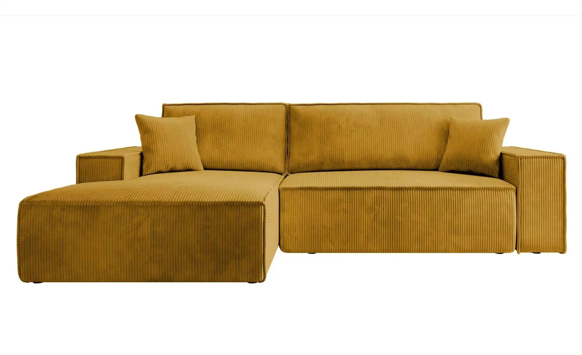 Selsey Ecksofa mit Schlaffunktion Farese  ¦ gelb ¦ Maße (cm): B: 267 H: 85 günstig online kaufen