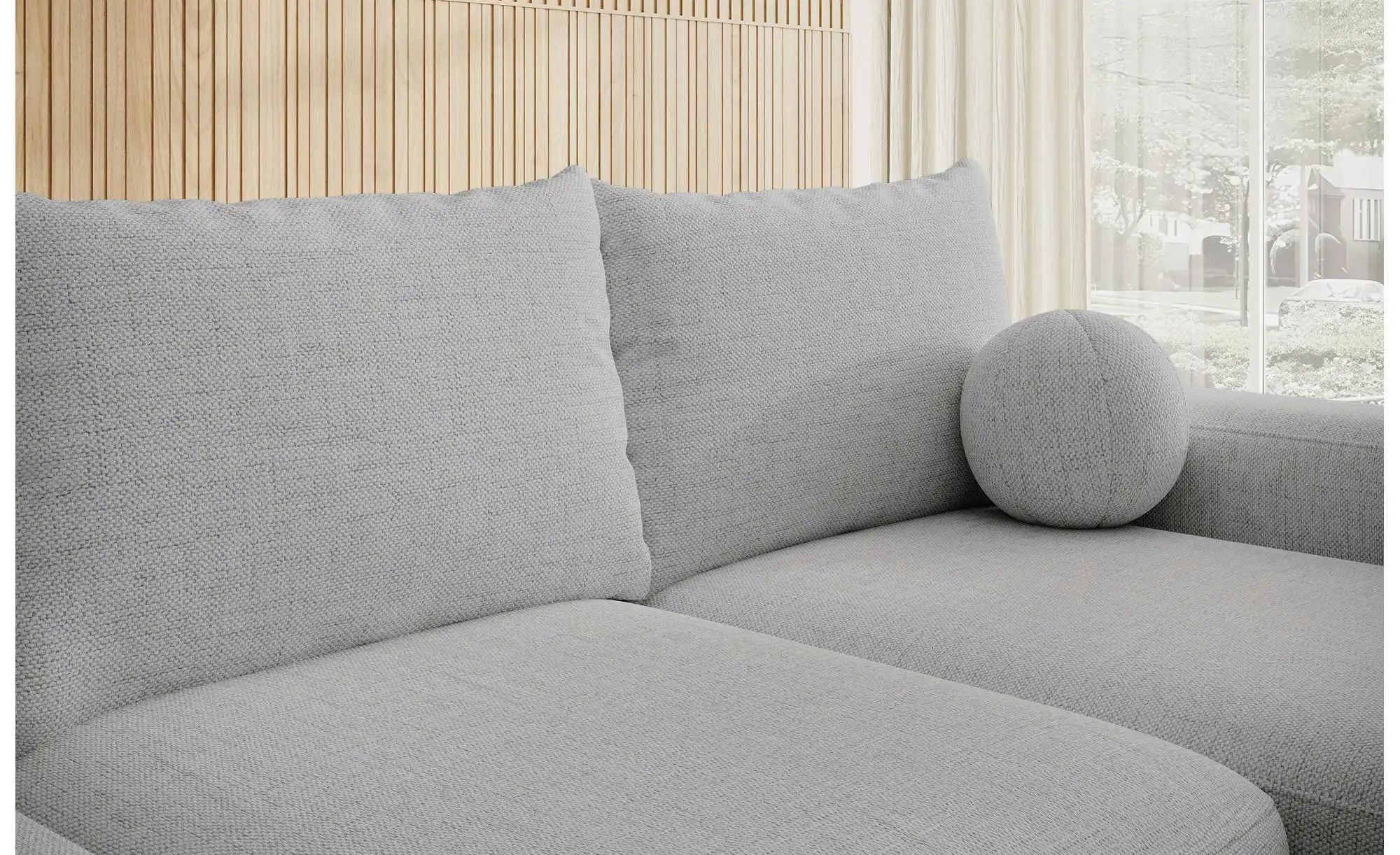Selsey Ecksofa mit Schlaffunktion Carnos ¦ grau ¦ Maße (cm): B: 264 H: 82 P günstig online kaufen