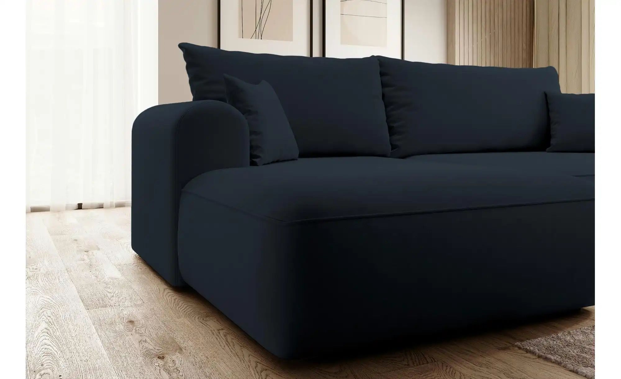 Ecksofa  Ovo ¦ blau ¦ Maße (cm): B: 260 H: 93 Polstermöbel > Sofas > Ecksof günstig online kaufen