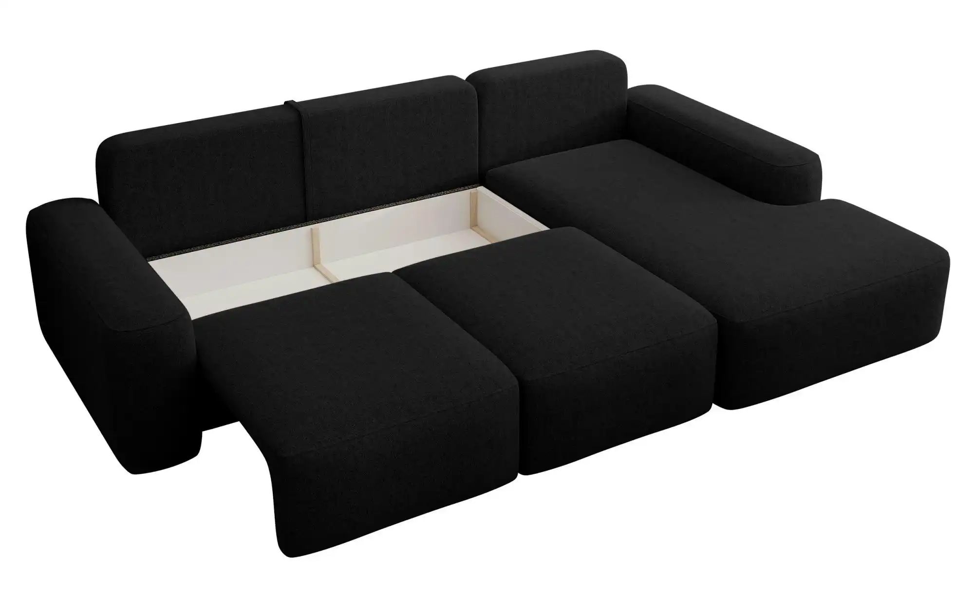 Thumbnail - Selsey Ecksofa mit Schlaffunktion Carnos ¦ schwarz ¦ Maße (cm): B: 264 H: 82 Polstermöbel > Sofas > Ecksofas - Höffner