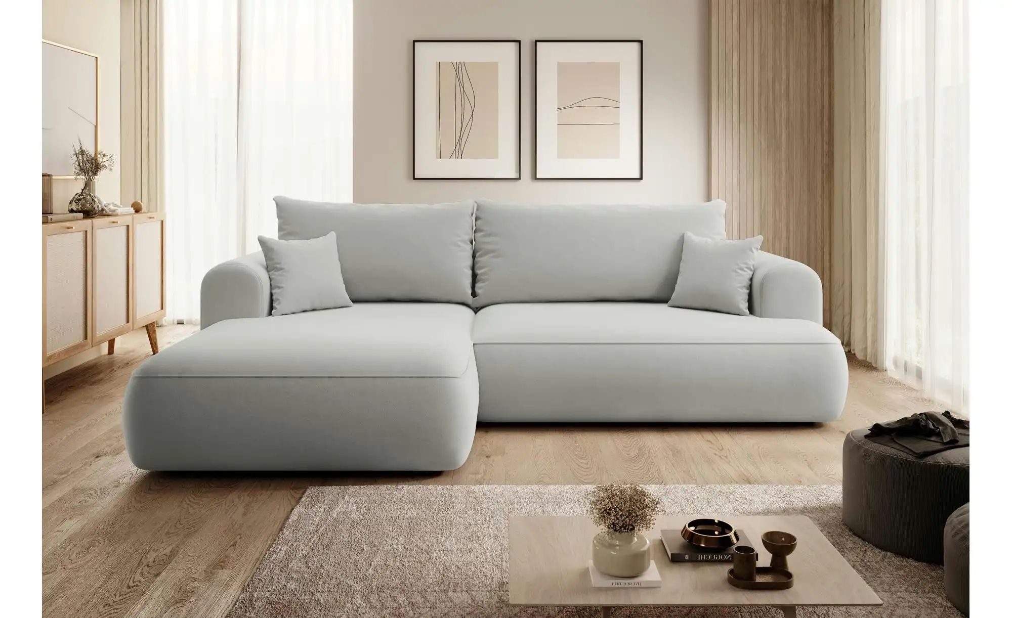 Thumbnail - Selsey Ecksofa mit Schlaffunktion Ovo ¦ grau ¦ Maße (cm): B: 260 H: 93 Polstermöbel > Sofas > Ecksofas - Höffner