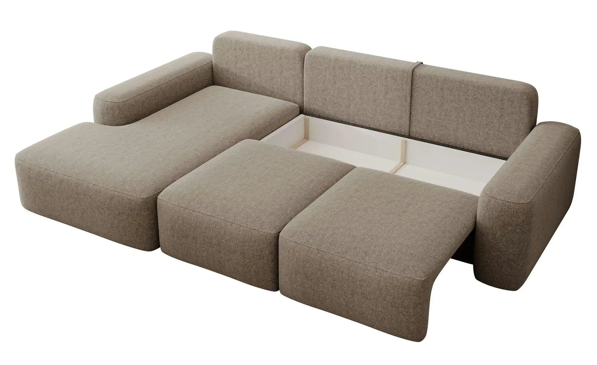 Selsey Ecksofa mit Schlaffunktion Carnos ¦ braun ¦ Maße (cm): B: 264 H: 82 günstig online kaufen