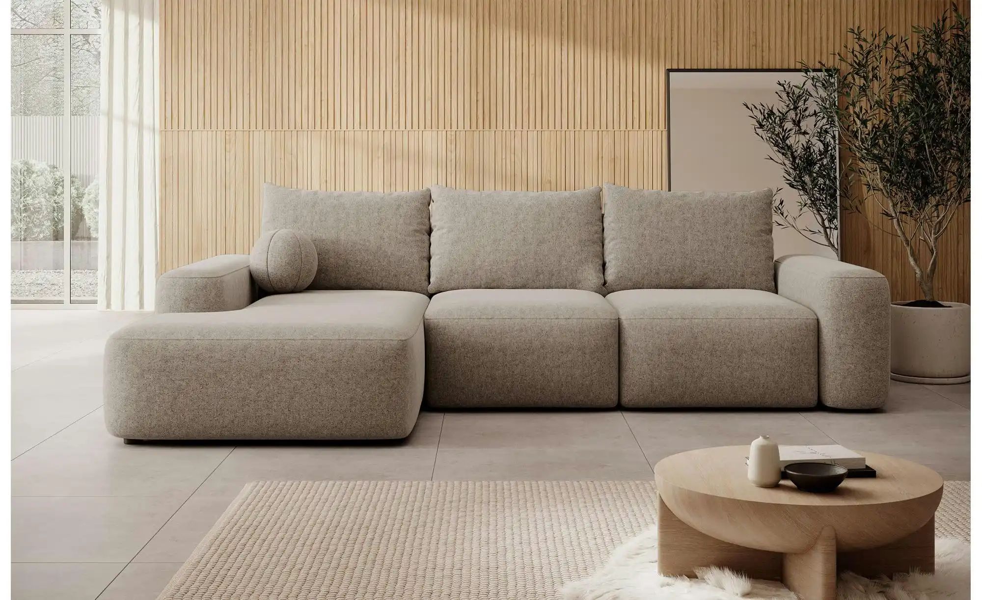 Thumbnail - Selsey Ecksofa mit Schlaffunktion Carnos ¦ braun ¦ Maße (cm): B: 264 H: 82 Polstermöbel > Sofas > Ecksofas - Höffner