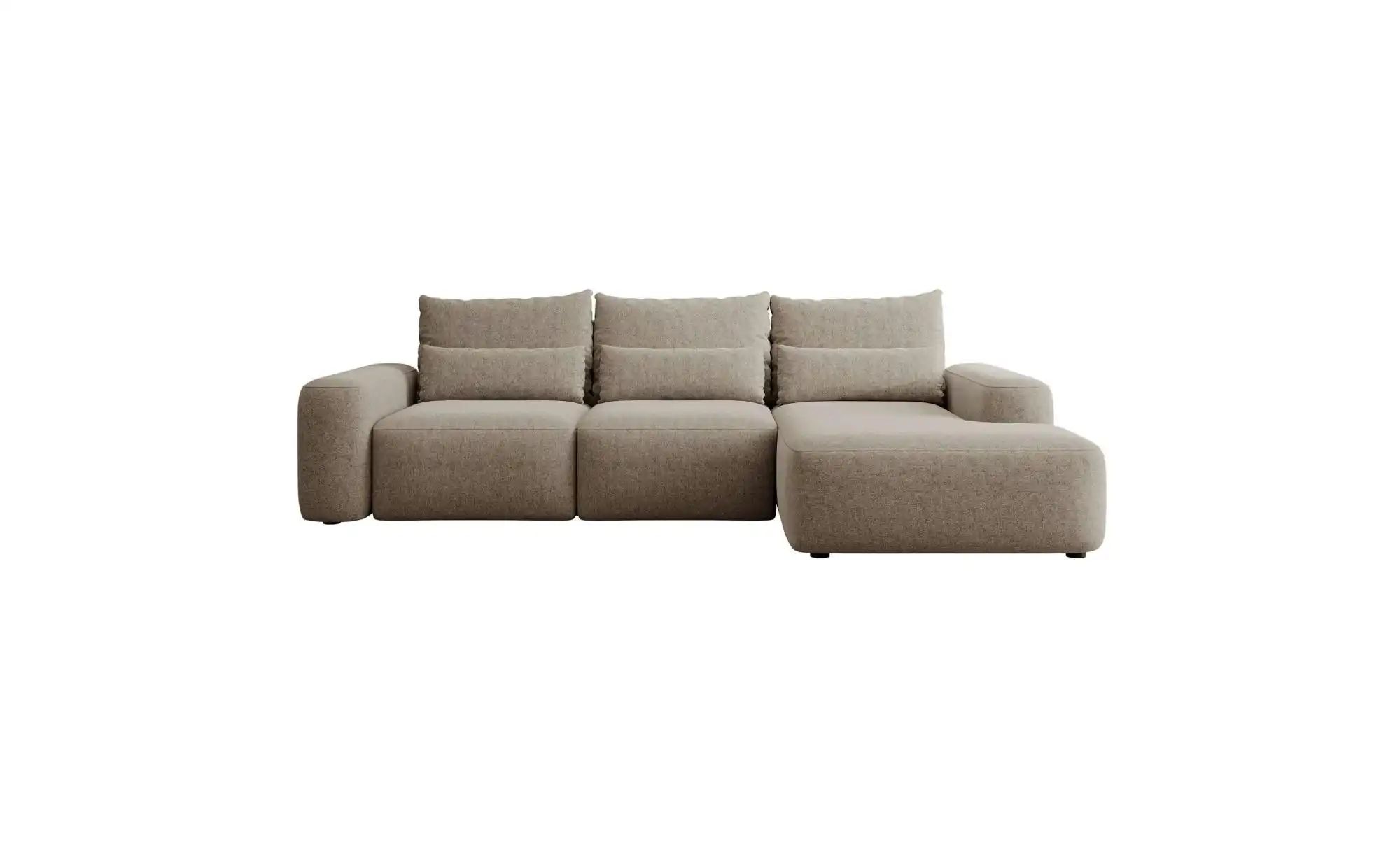 Ecksofa mit Schlaffunktion Carnos ¦ braun ¦ Maße (cm): B: 264 H: 82 Polster günstig online kaufen