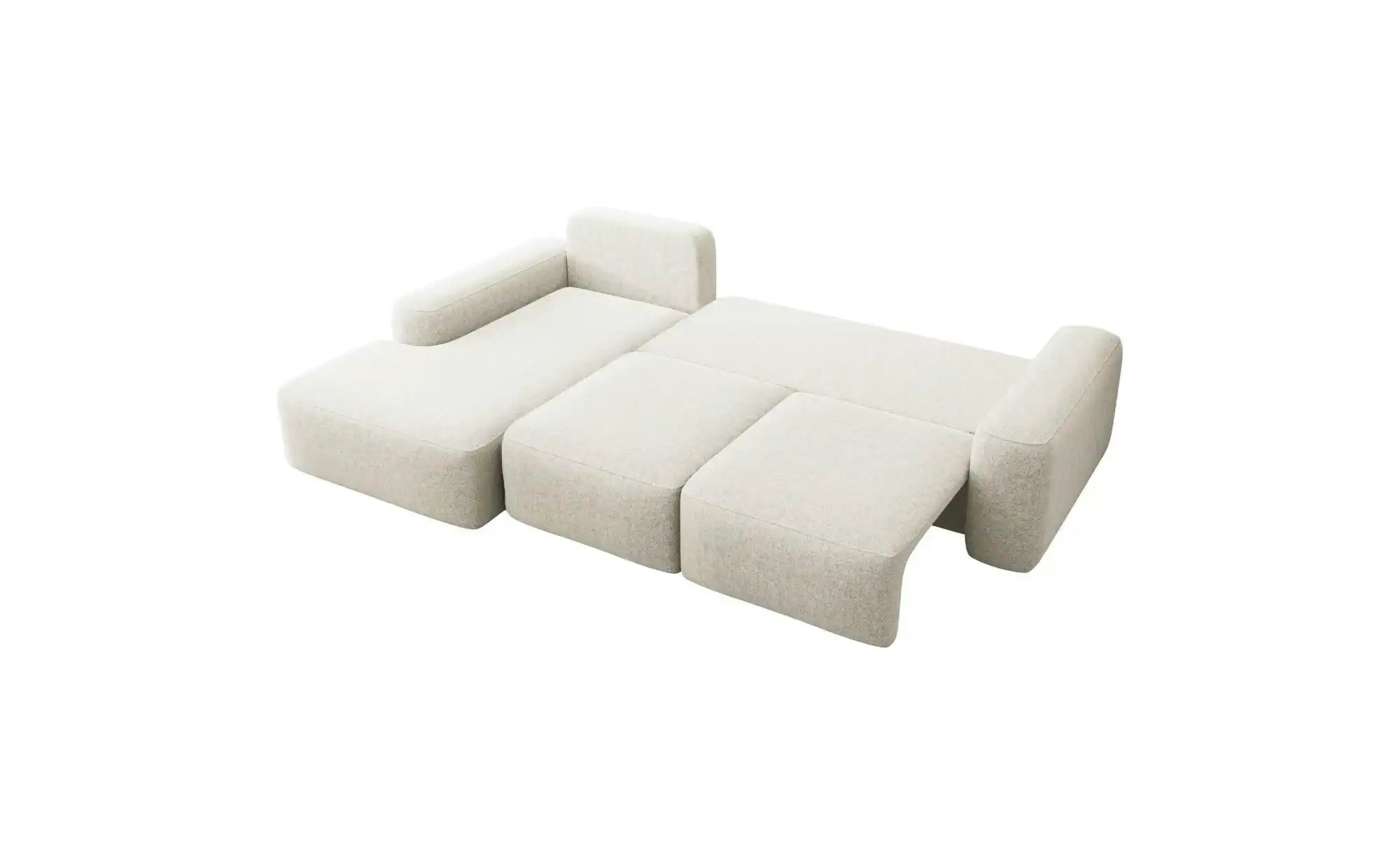 Ecksofa mit Schlaffunktion Carnos ¦ creme ¦ Maße (cm): B: 264 H: 82 Polster günstig online kaufen