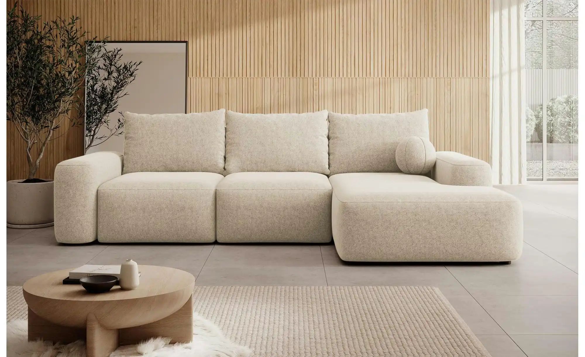 Selsey Ecksofa mit Schlaffunktion Carnos ¦ beige ¦ Maße (cm): B: 264 H: 82 günstig online kaufen