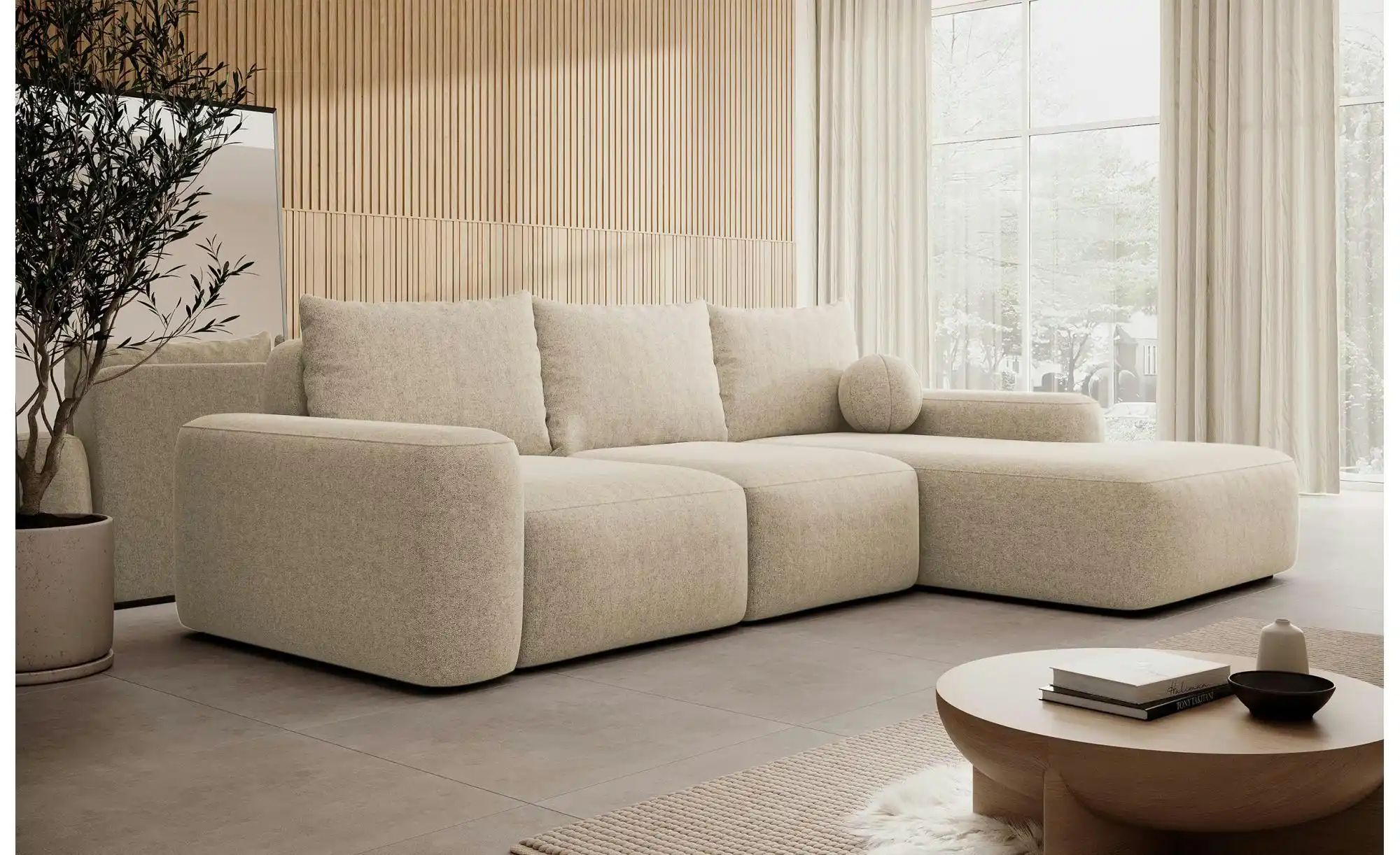 Thumbnail - Selsey Ecksofa mit Schlaffunktion Carnos ¦ beige ¦ Maße (cm): B: 264 H: 82 Polstermöbel > Sofas > Ecksofas - Höffner