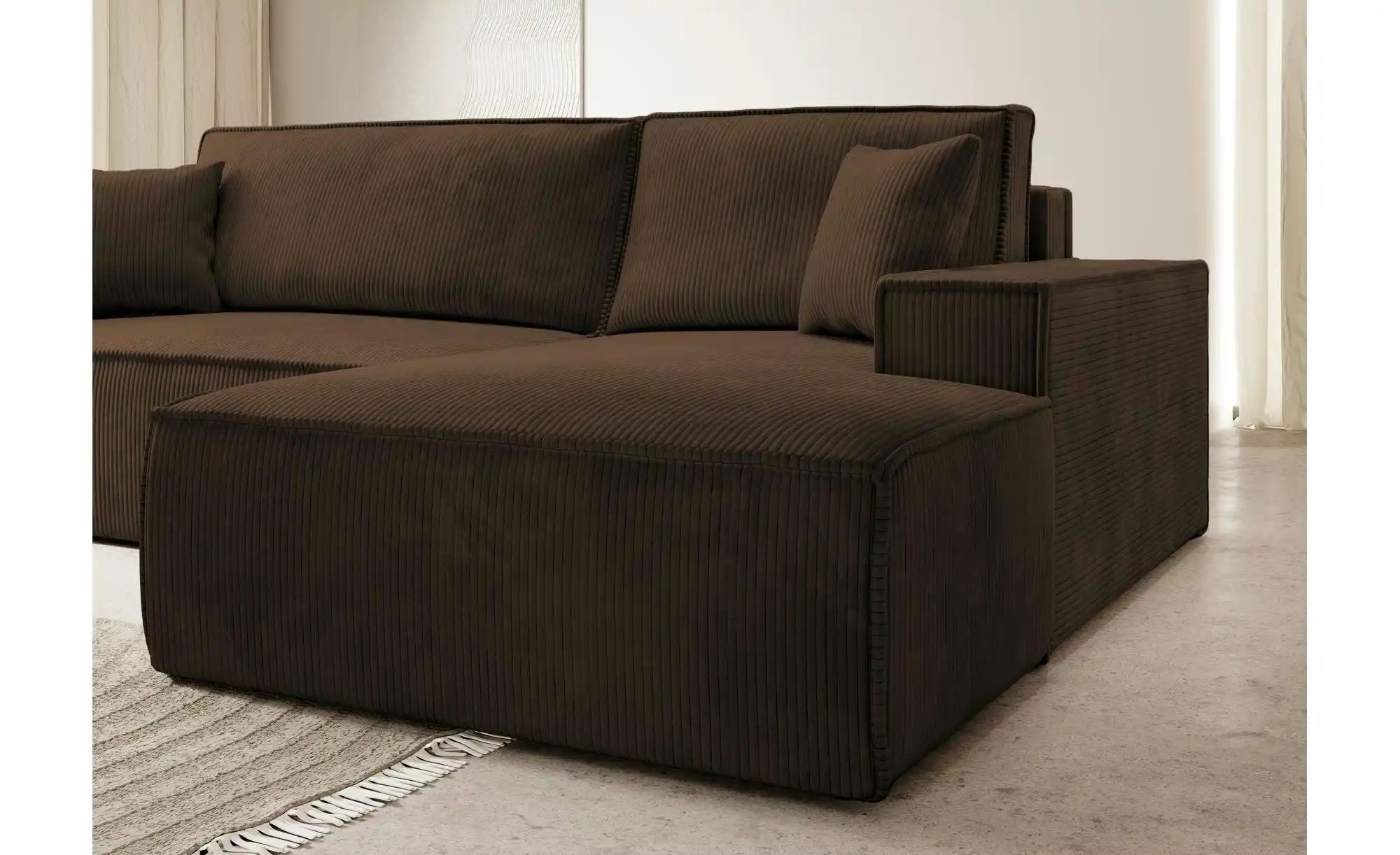 Ecksofa mit Schlaffunktion Farese  ¦ braun ¦ Maße (cm): B: 267 H: 85 Polste günstig online kaufen