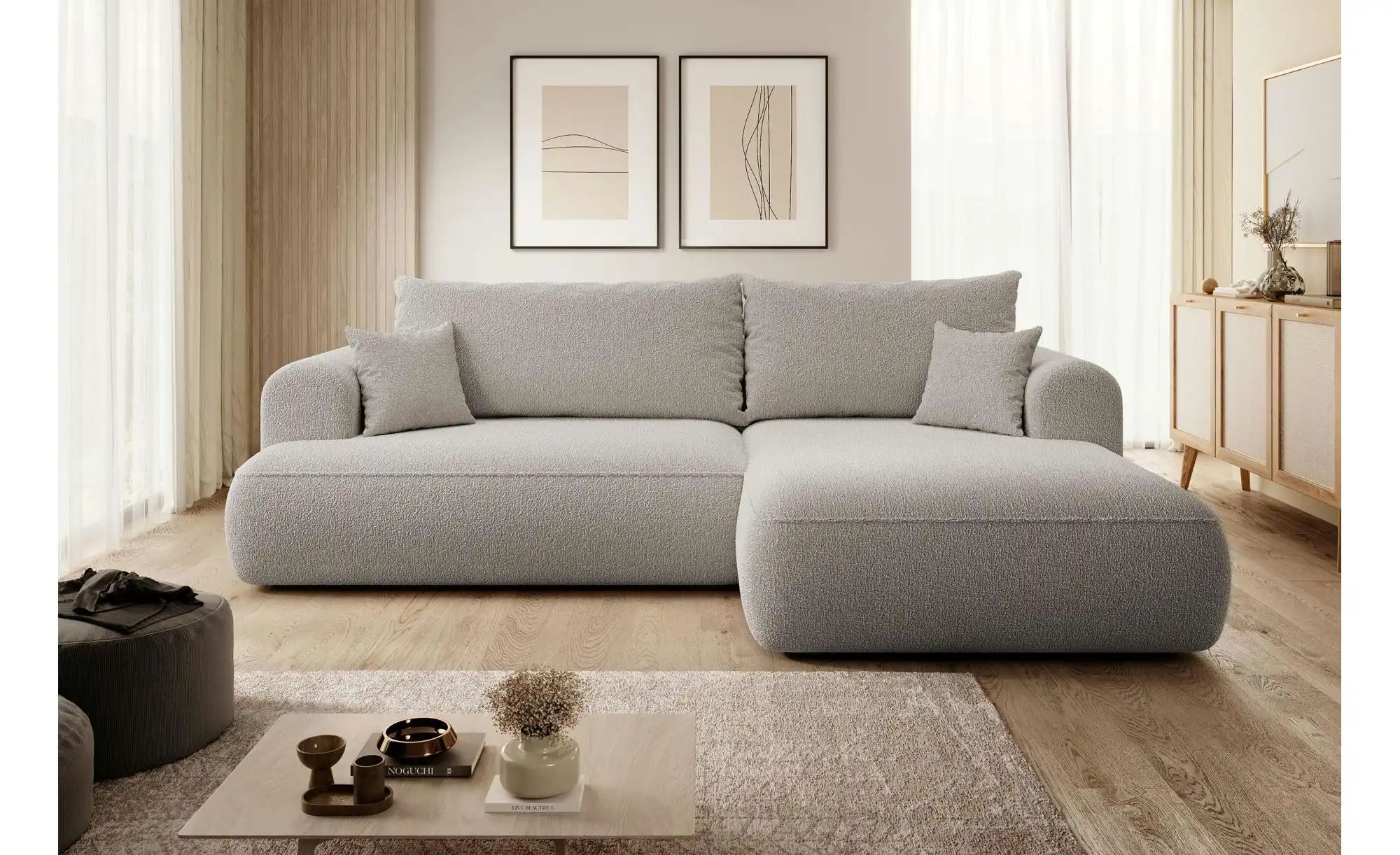 Thumbnail - Selsey Ecksofa mit Schlaffunktion Ovo ¦ beige ¦ Maße (cm): B: 260 H: 93 Polstermöbel > Sofas > Ecksofas - Höffner