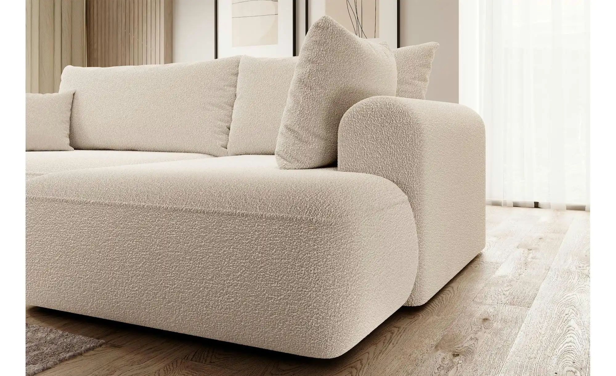 Ecksofa mit Schlaffunktion Ovo ¦ beige ¦ Maße (cm): B: 262 H: 95 Polstermöb günstig online kaufen