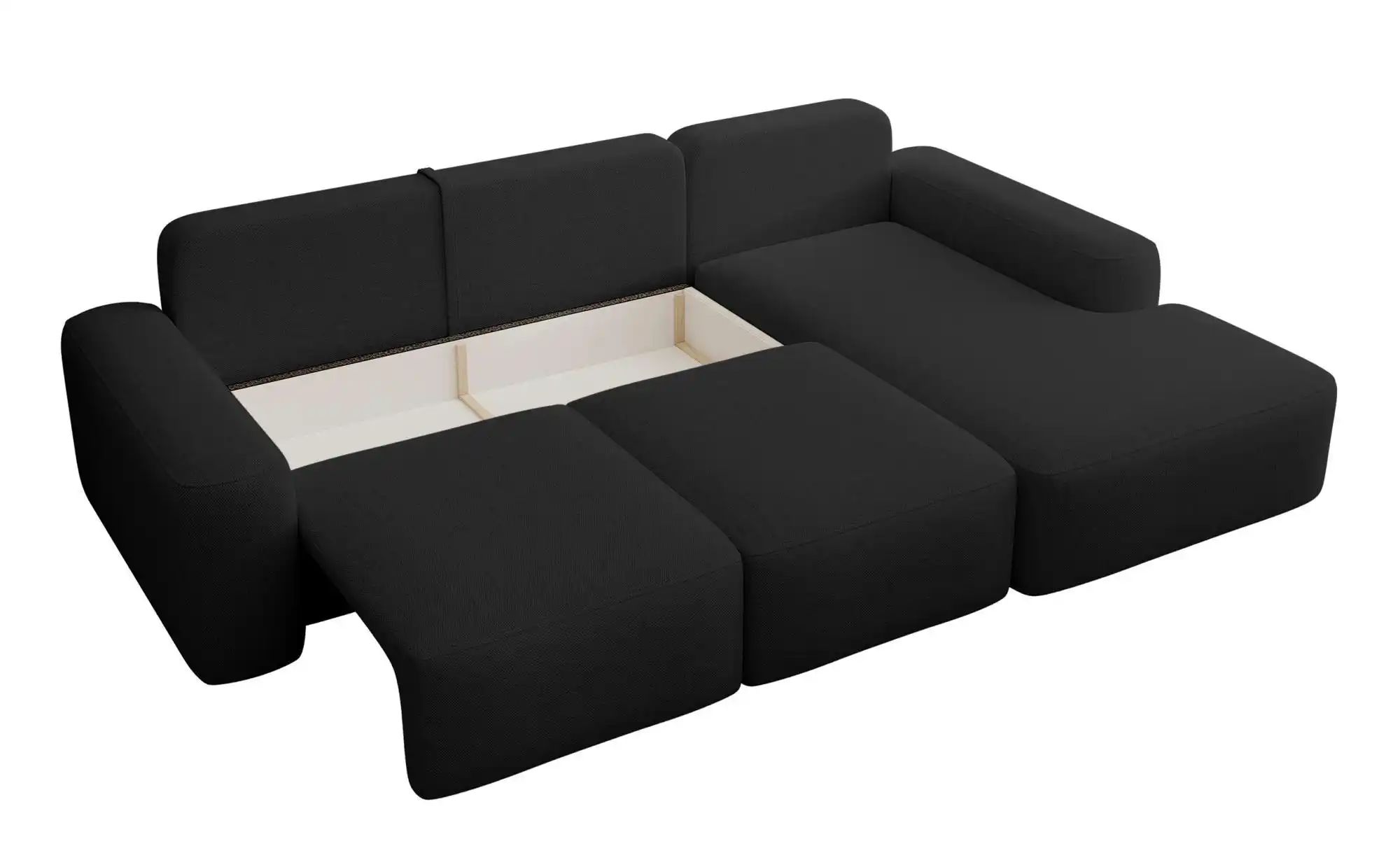 Ecksofa  Carnos ¦ schwarz ¦ Maße (cm): B: 264 H: 82 Polstermöbel > Sofas > günstig online kaufen