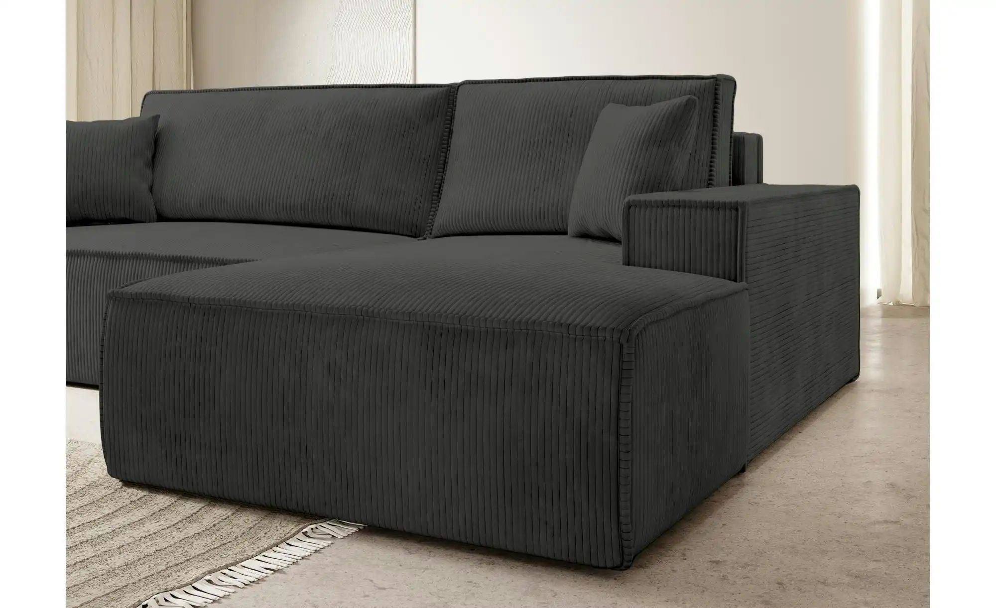 Selsey Ecksofa mit Schlaffunktion Farese ¦ grau ¦ Maße (cm): B: 267 H: 85 P günstig online kaufen