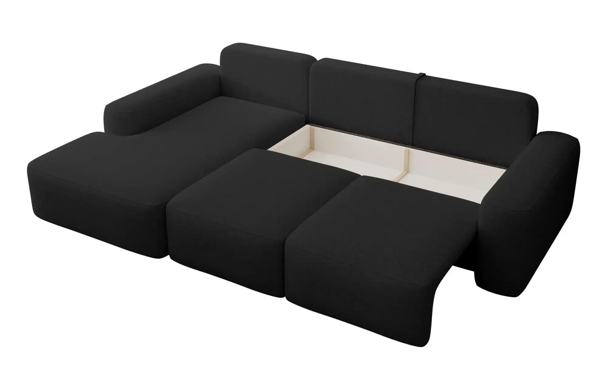 Thumbnail - Selsey Ecksofa mit Schlaffunktion Carnos ¦ schwarz ¦ Maße (cm): B: 264 H: 82 Polstermöbel > Sofas > Ecksofas - Höffner