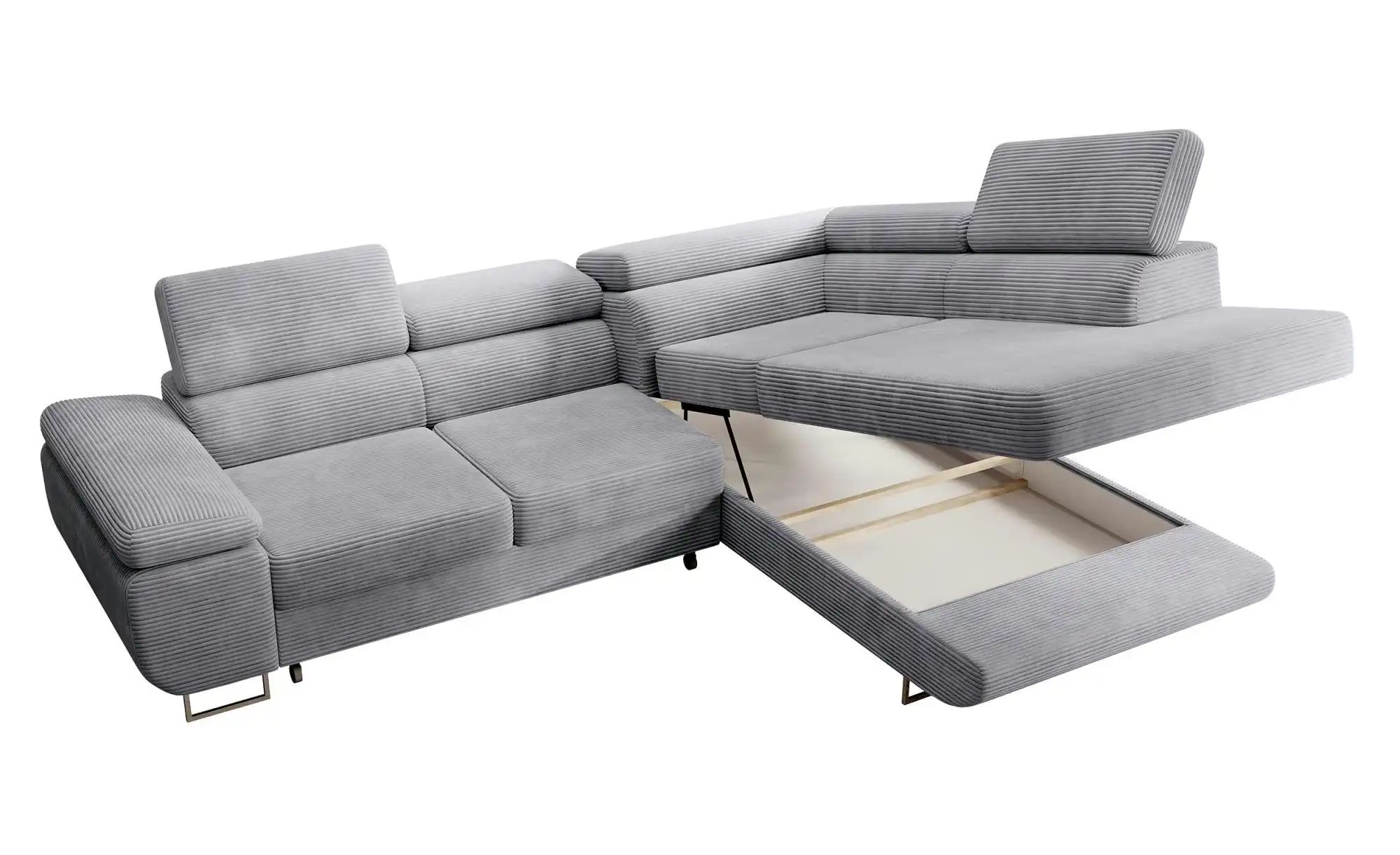 Ecksofa  Stevil ¦ grau ¦ Maße (cm): B: 275 H: 90 Polstermöbel > Sofas > Eck günstig online kaufen
