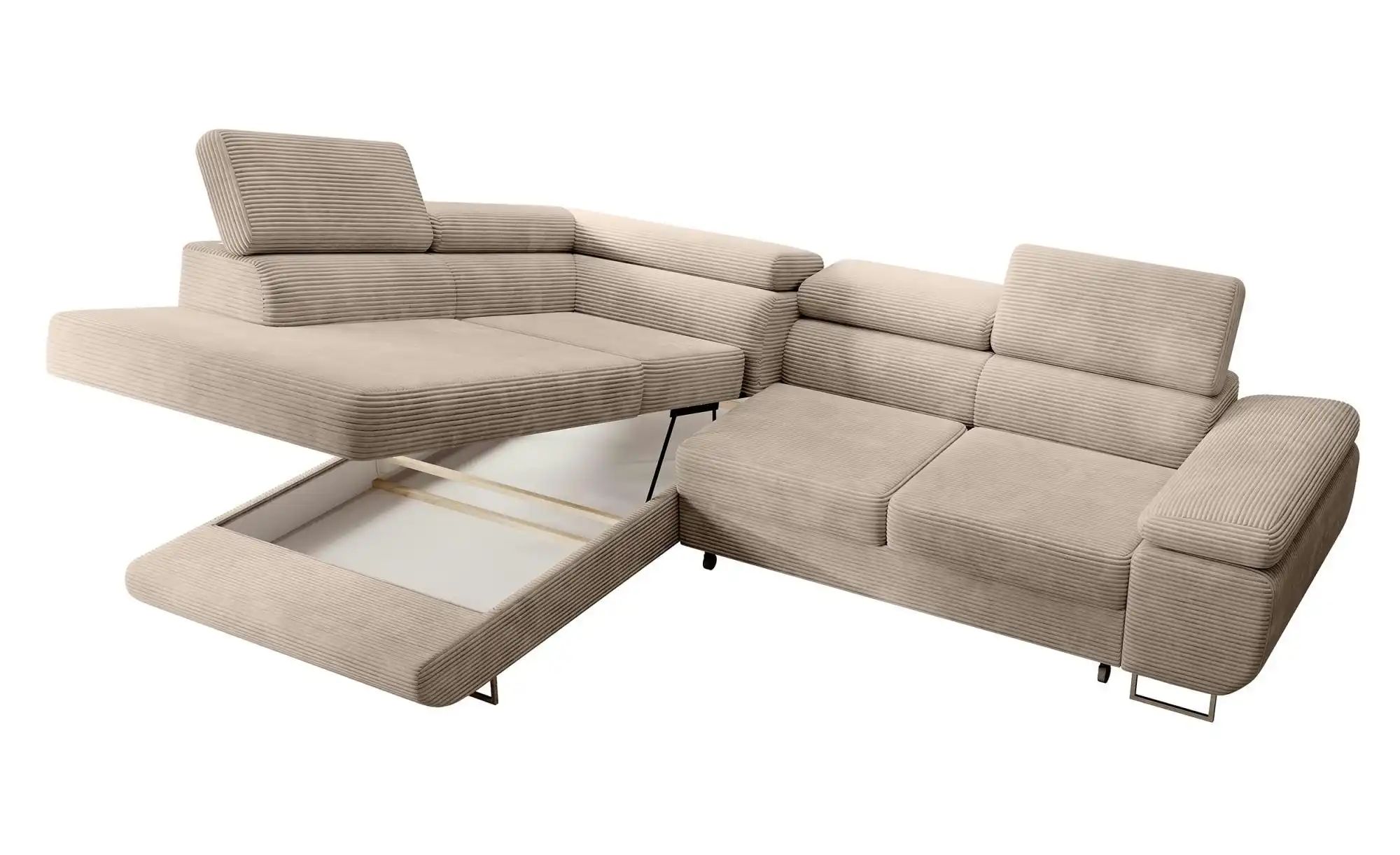 Ecksofa  Stevil ¦ beige ¦ Maße (cm): B: 275 H: 90 Polstermöbel > Sofas > Ec günstig online kaufen