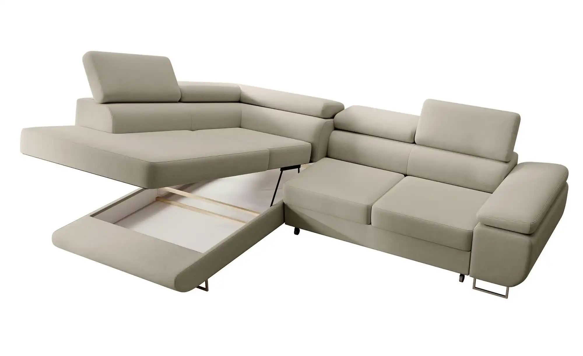 Ecksofa  Stevil ¦ grau ¦ Maße (cm): B: 275 H: 90 Polstermöbel > Sofas > Eck günstig online kaufen