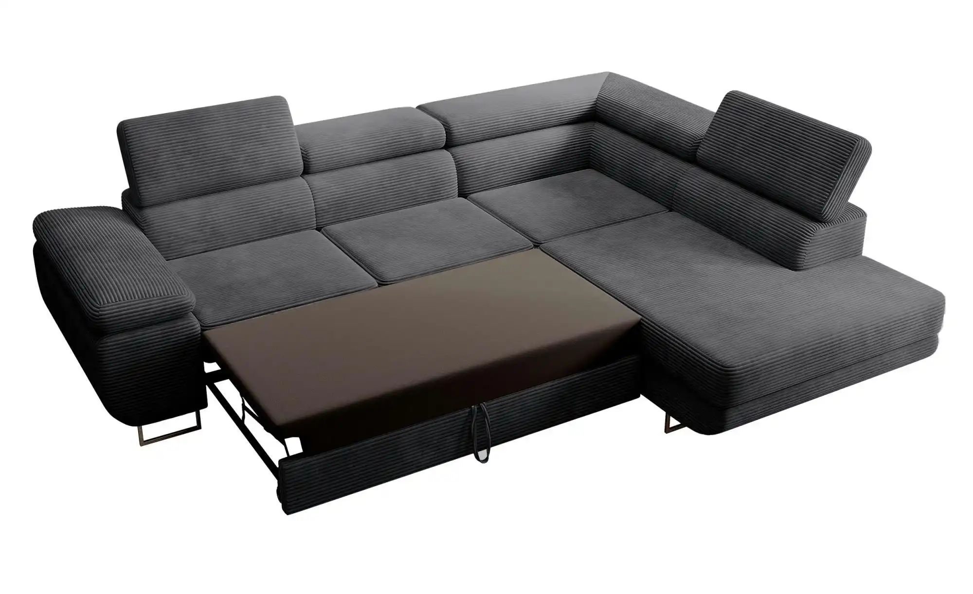 Ecksofa mit Schlaffunktion Stevil ¦ grau ¦ Maße (cm): B: 275 H: 90 Polsterm günstig online kaufen