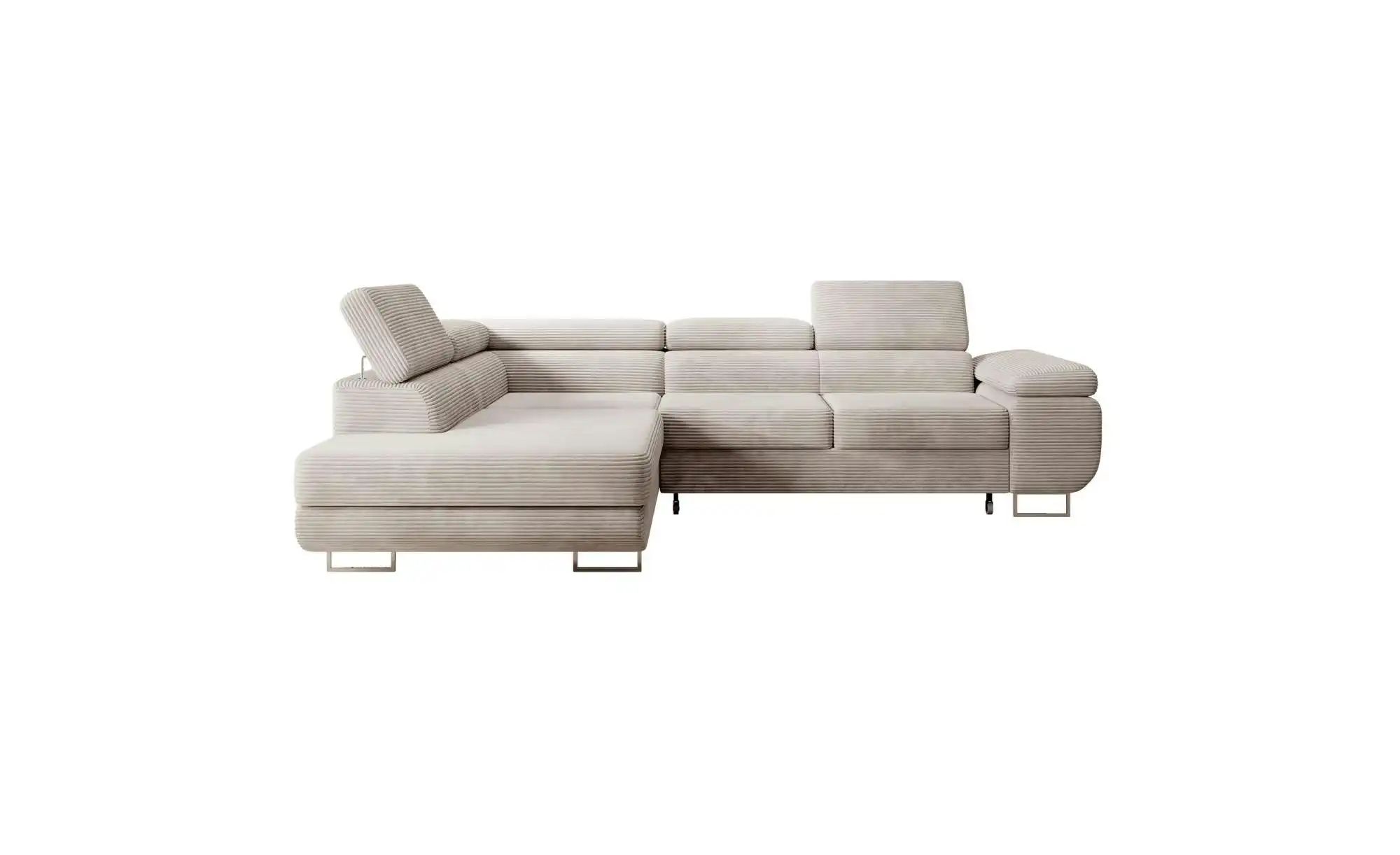 Ecksofa mit Schlaffunktion Stevil ¦ beige ¦ Maße (cm): B: 275 H: 90 Polster günstig online kaufen