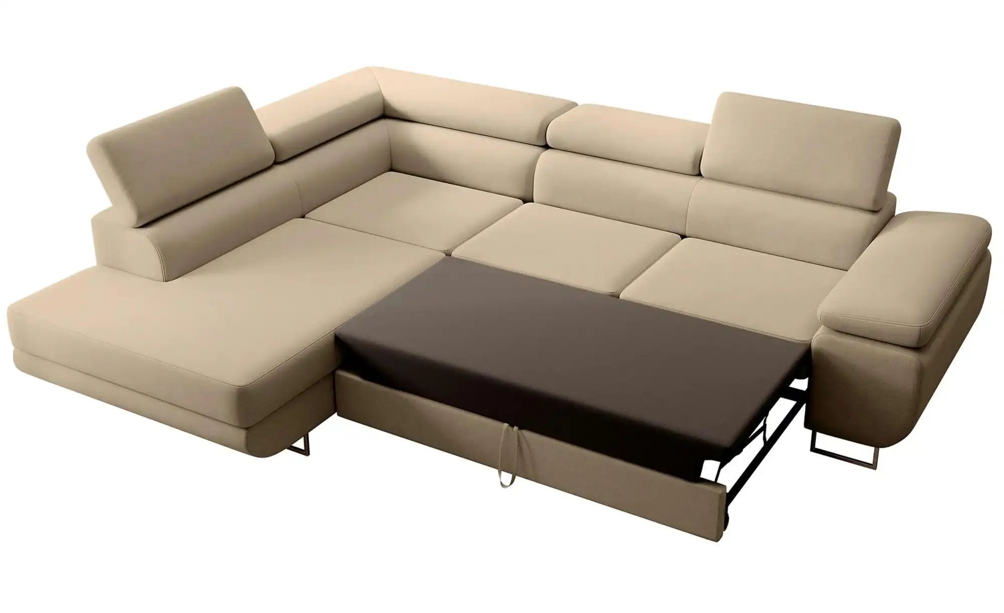 Ecksofa  Stevil ¦ beige ¦ Maße (cm): B: 275 H: 90 Polstermöbel > Sofas > Ec günstig online kaufen