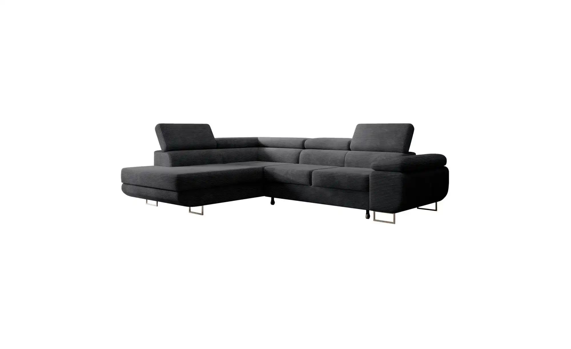Ecksofa mit Schlaffunktion Stevil ¦ grau ¦ Maße (cm): B: 275 H: 90 Polsterm günstig online kaufen