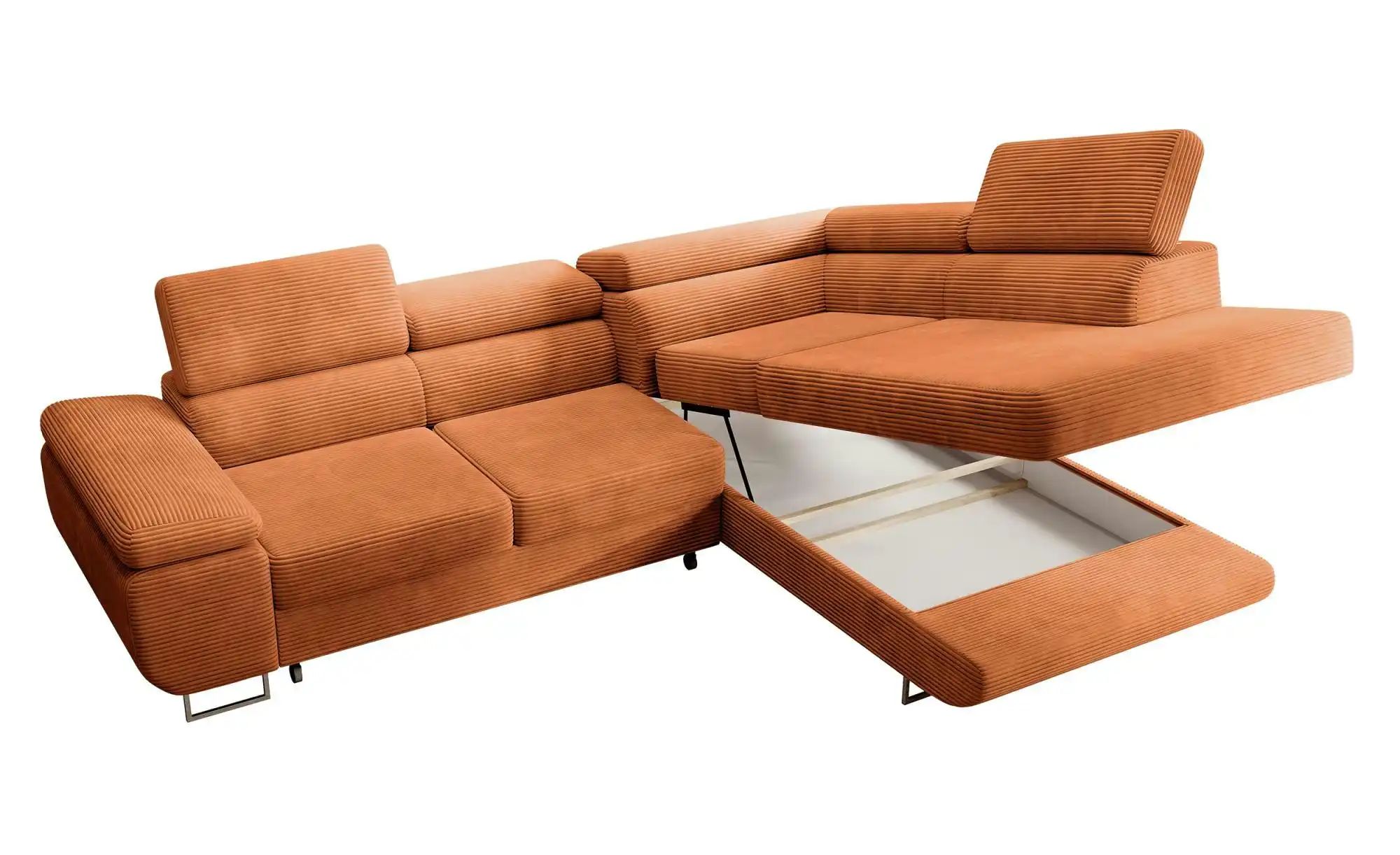 Thumbnail - Ecksofa mit Schlaffunktion Stevil ¦ kupfer ¦ Maße (cm): B: 275 H: 90 Polstermöbel > Sofas > Ecksofas - Höffner