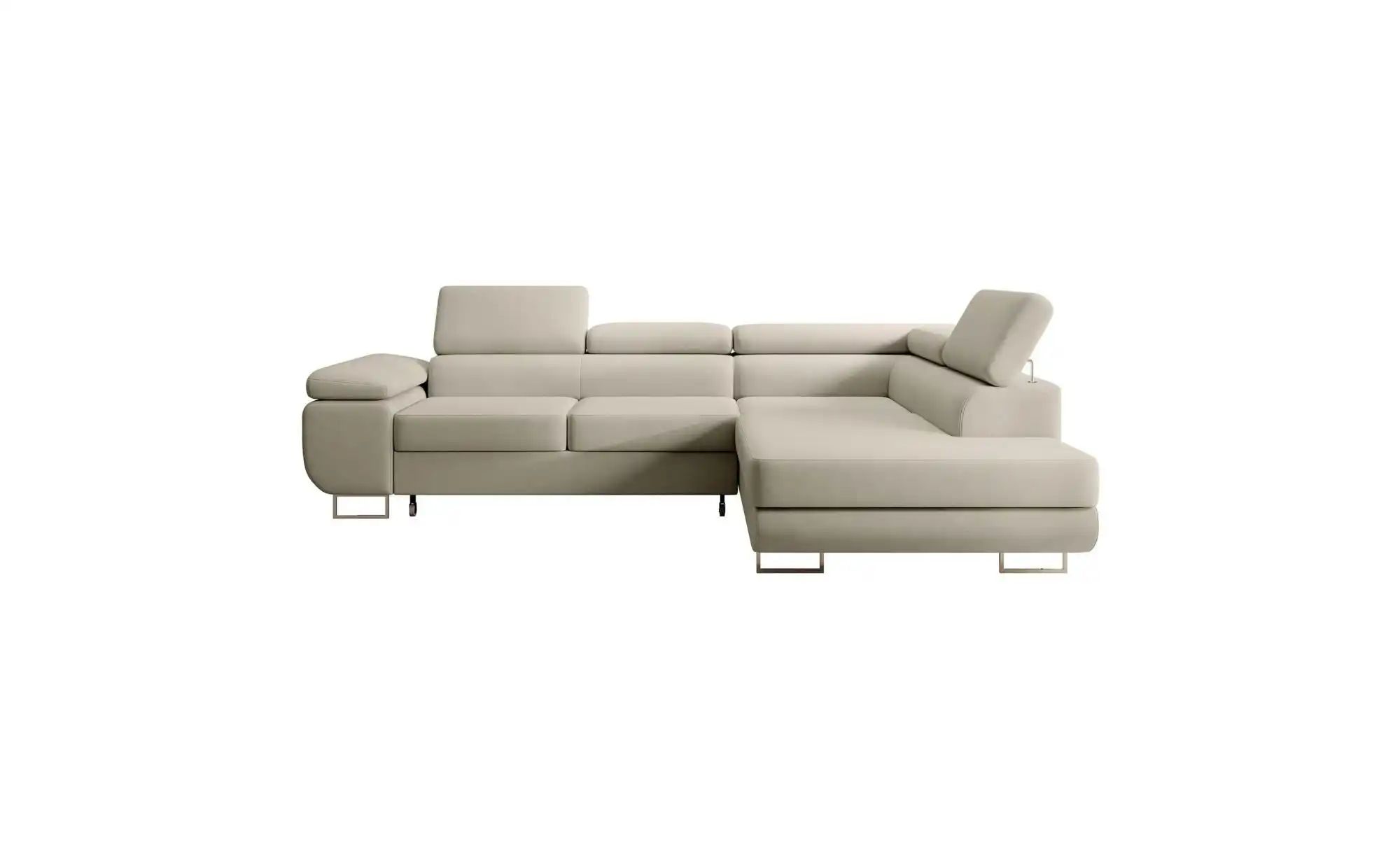 Ecksofa mit Schlaffunktion Stevil ¦ beige ¦ Maße (cm): B: 275 H: 90 Polster günstig online kaufen