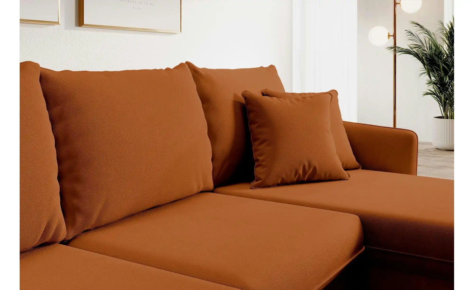 Ecksofa  Volio ¦ kupfer ¦ Maße (cm): B: 223 H: 88 Polstermöbel > Sofas > Ec günstig online kaufen