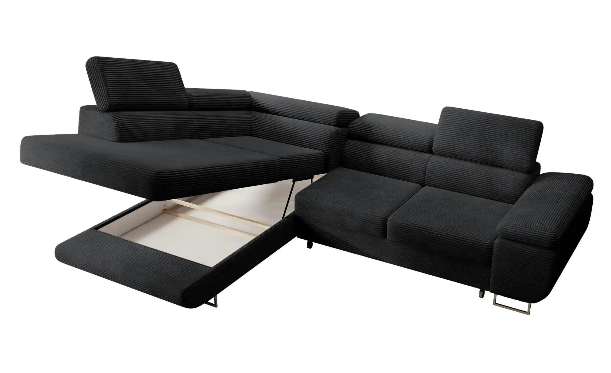 Selsey Ecksofa mit Schlaffunktion Stevil ¦ schwarz ¦ Maße (cm): B: 275 H: 9 günstig online kaufen